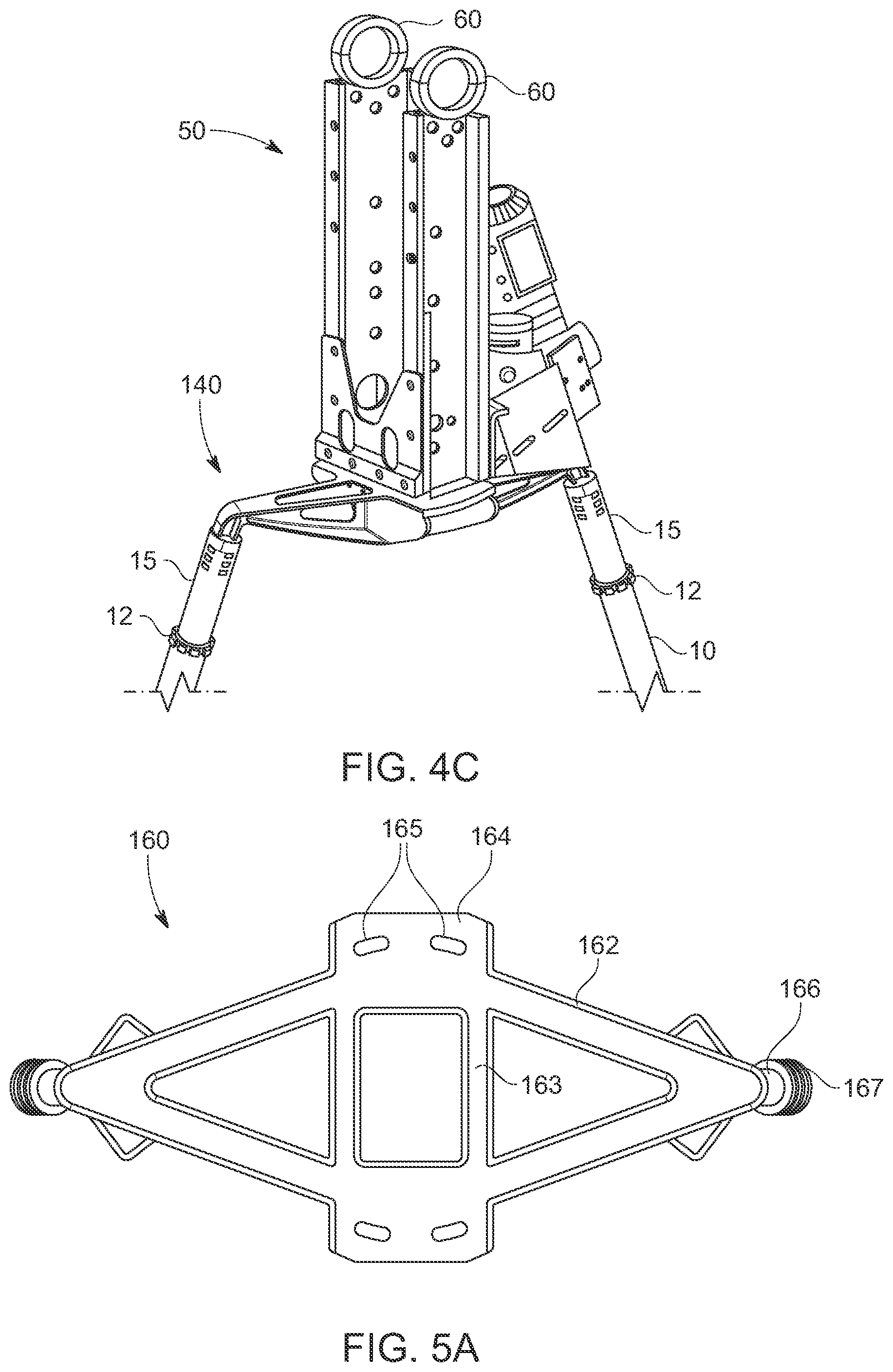 Patent US11841169 Figure 7 – Tracker motor support for truss foundations