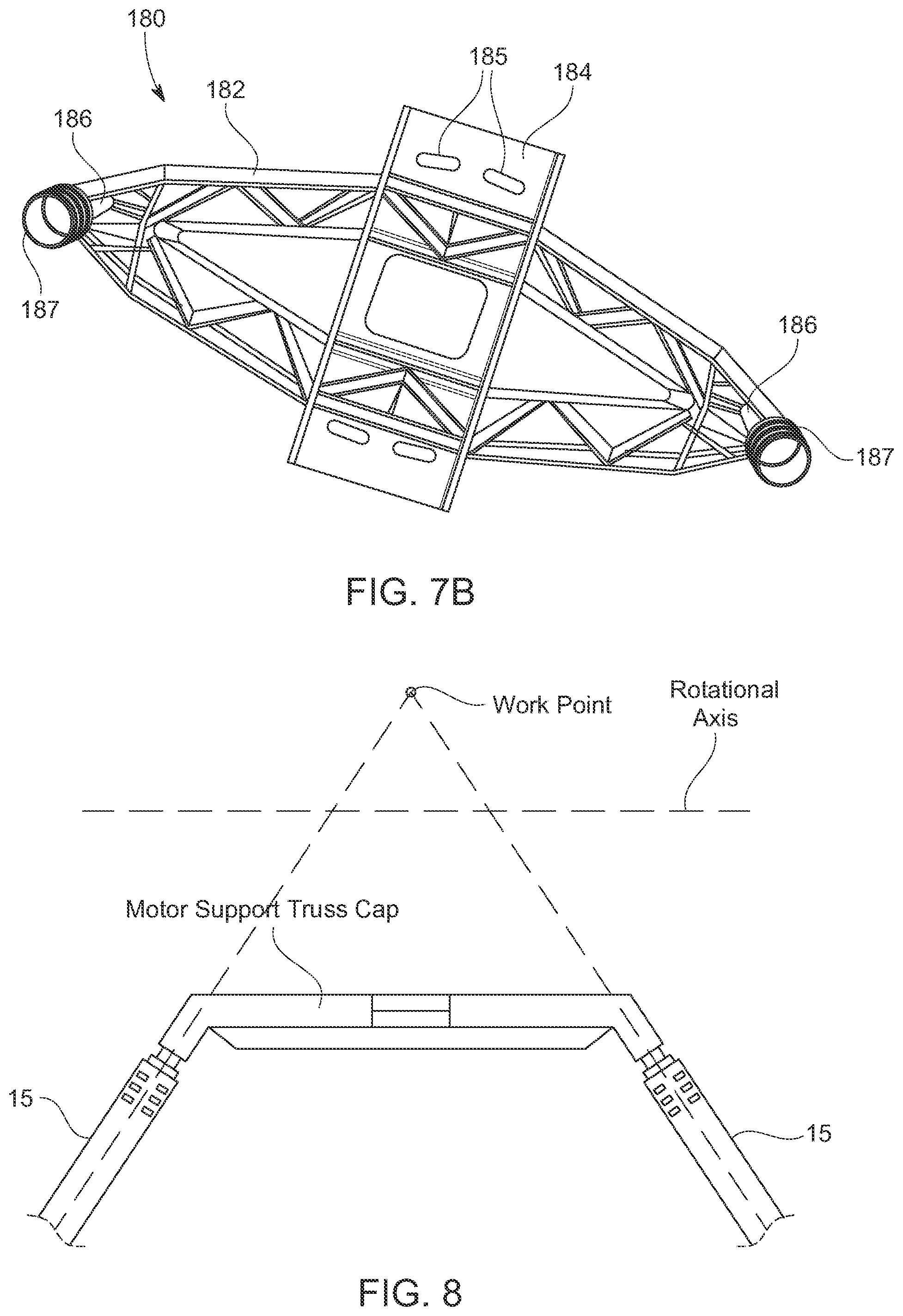 Patent US11841169 Figure 12 – Tracker motor support for truss foundations