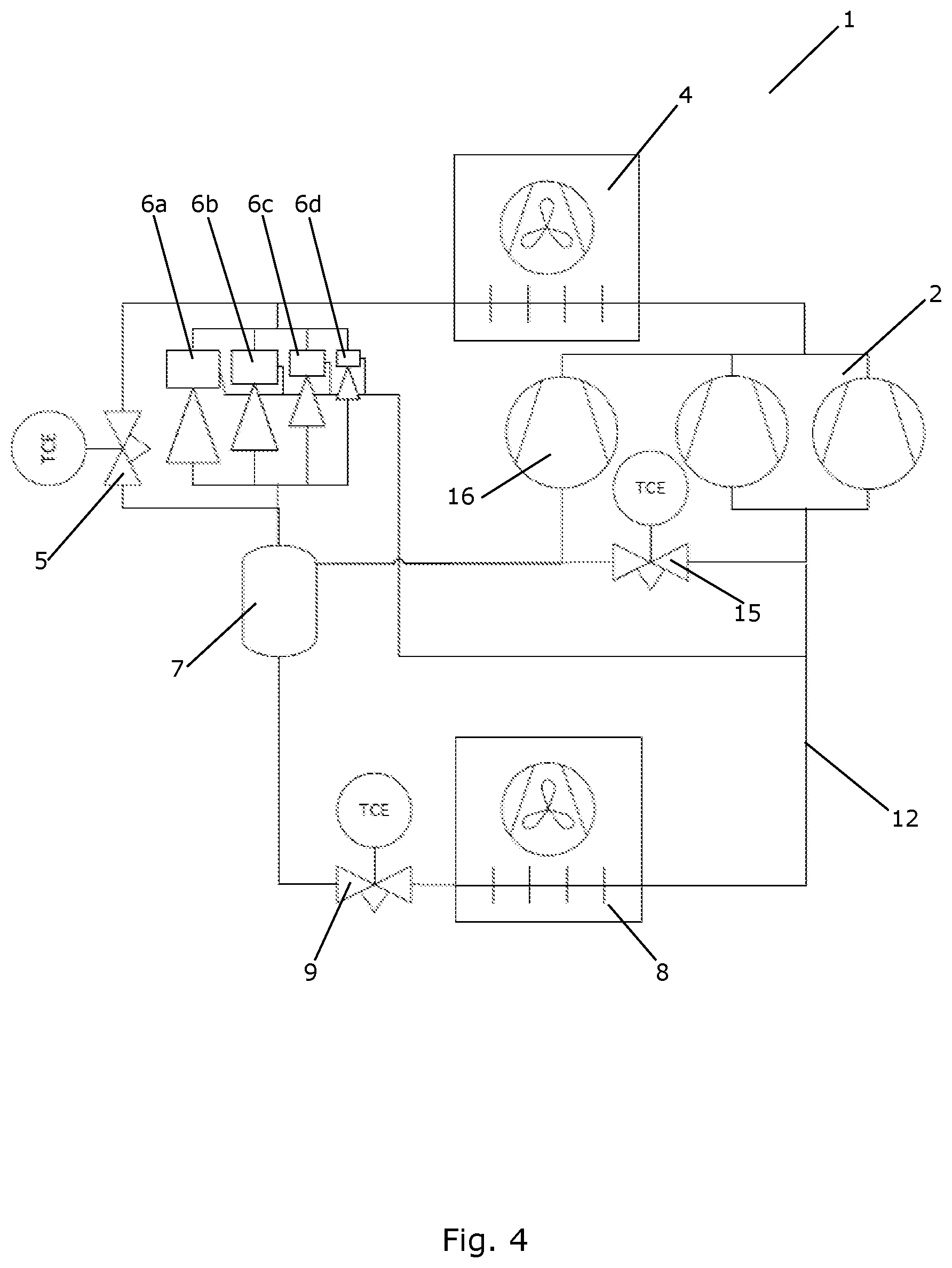 Patent US11841174 Figure 4 – Method for controlling ejector capacity in a vapour compression system