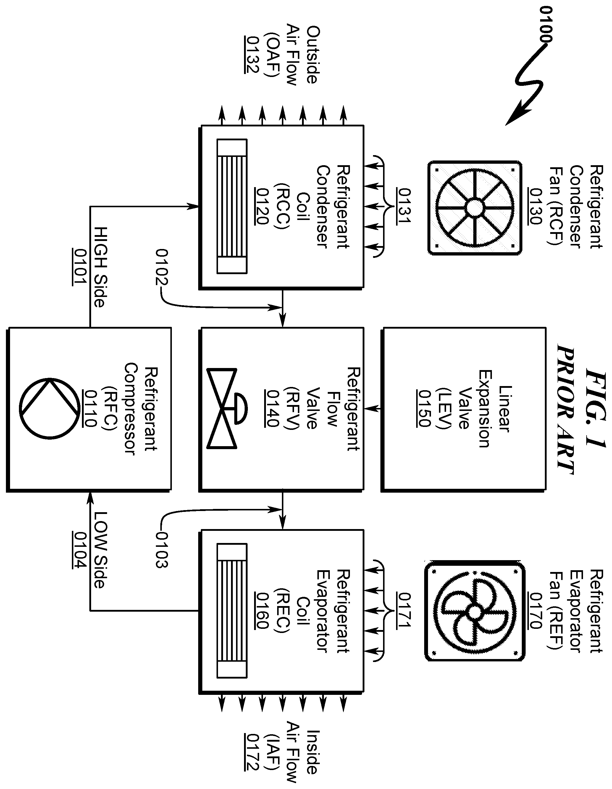 Patent US11841175 Figure 1 – Refrigerant metering system and method