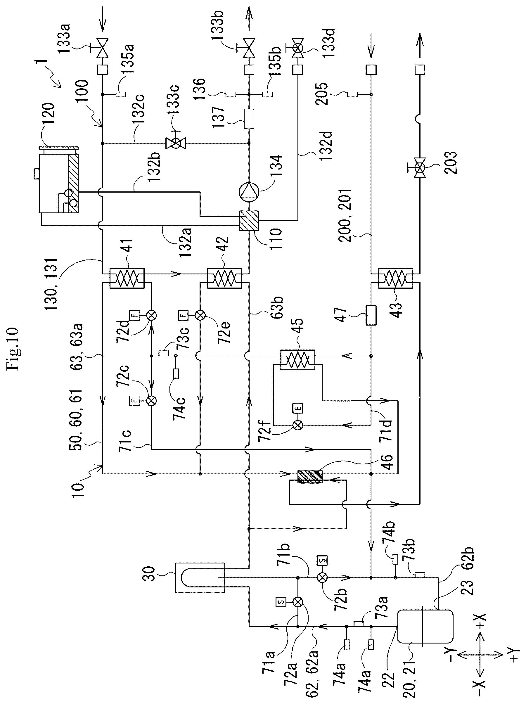 Patent US11841177 Figure 11 – Refrigerant control system and cooling system