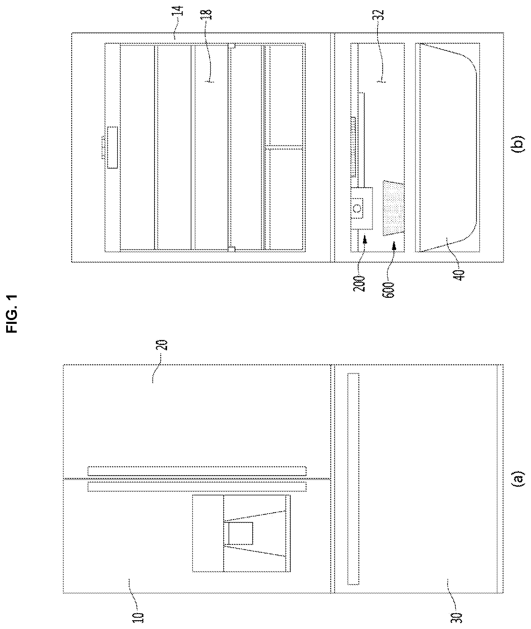 Patent US11841180 — Refrigerator — Figure 1