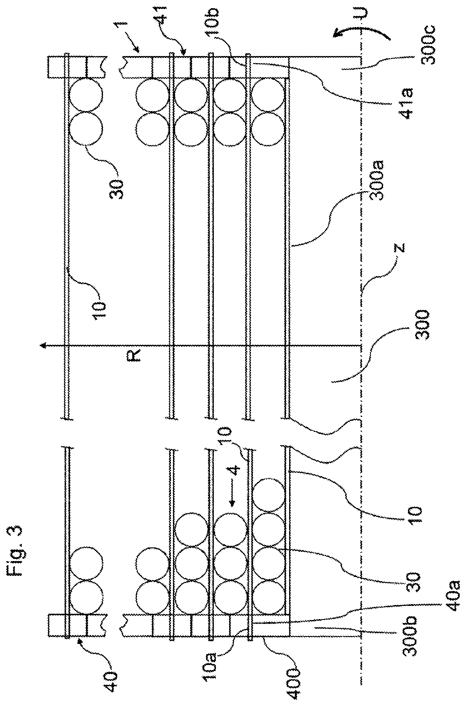 Patent US11841194 Figure 3 – Directed decoupling between bundle and core tube in wound heat exchangers