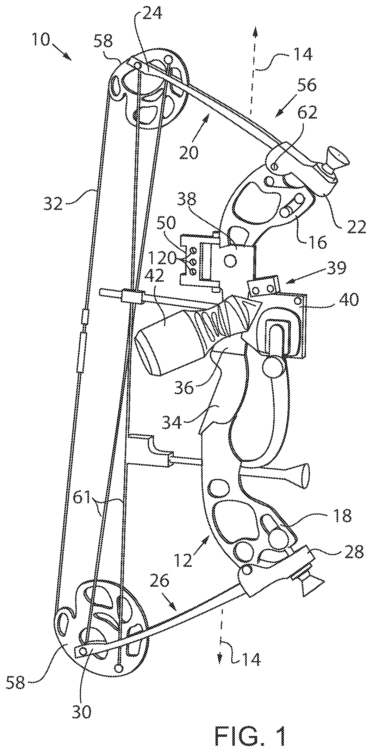 Patent US11841206 Figure 1 – Quiver for bowfishing arrows and accessories