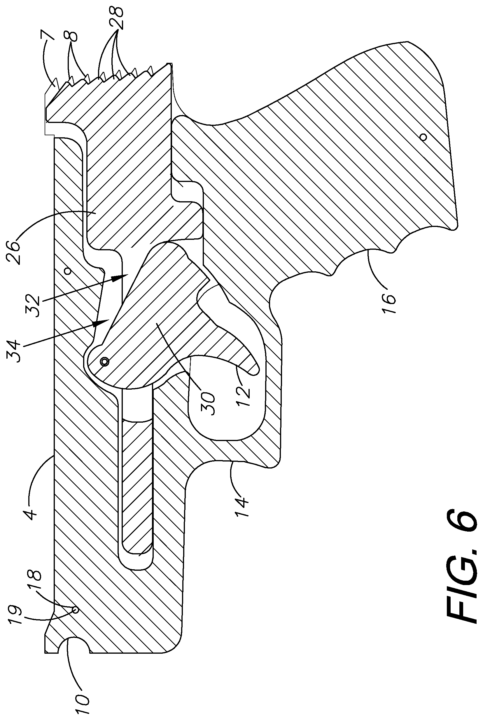 Patent US11841207 Figure 5 – Rubber band gun, method of use, and method of assembly