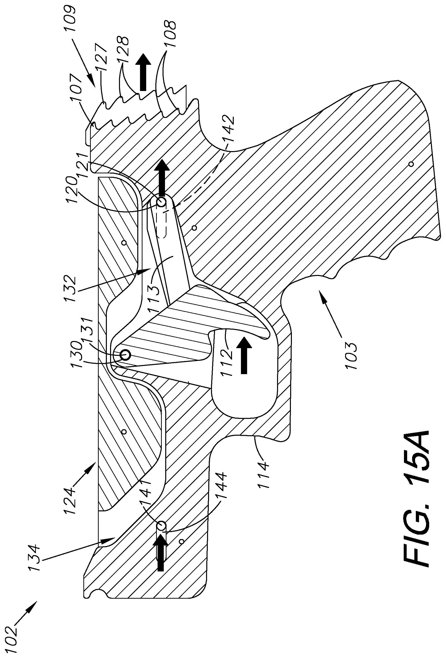 Patent US11841207 Figure 15 – Rubber band gun, method of use, and method of assembly