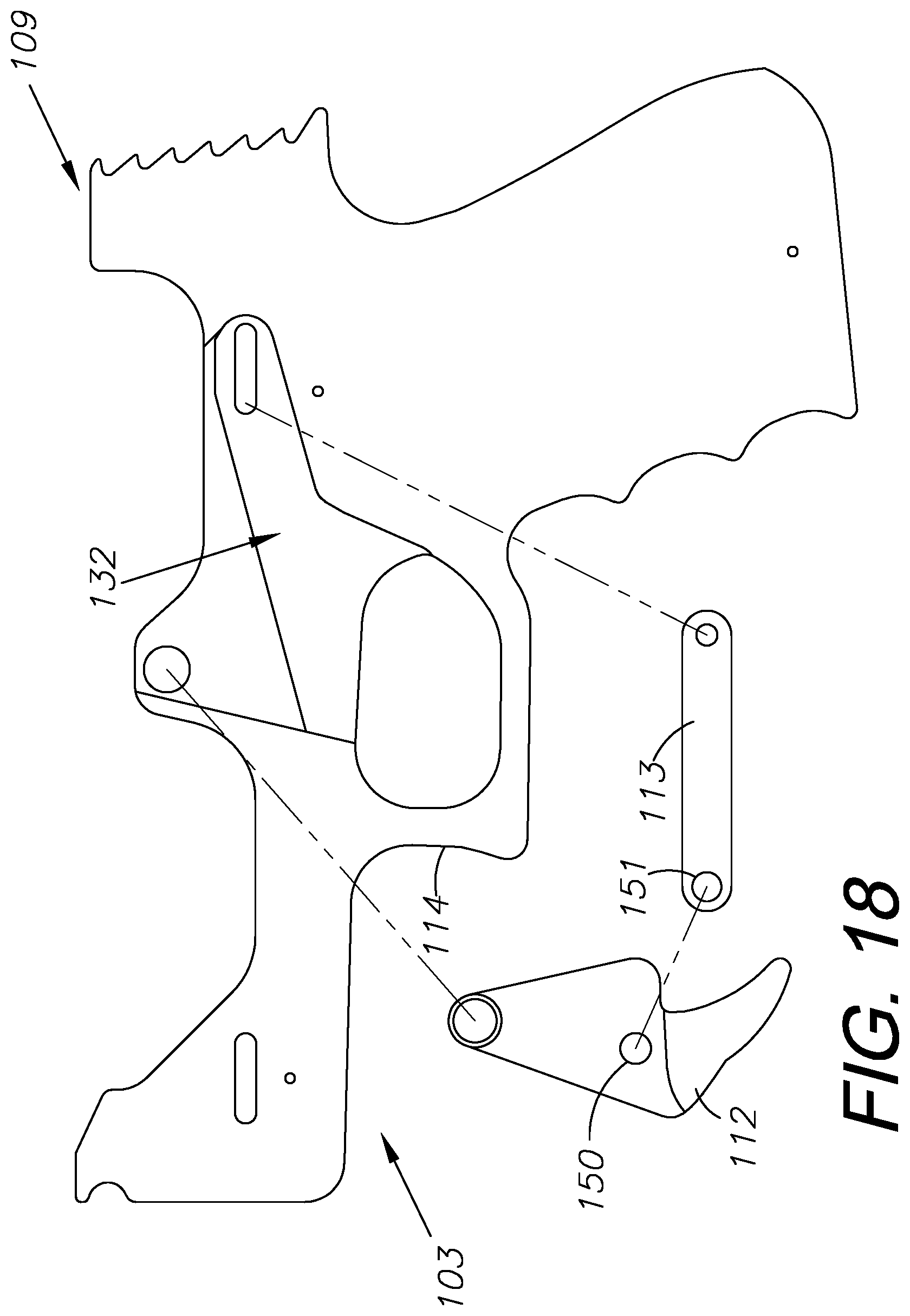 Patent US11841207 Figure 18 – Rubber band gun, method of use, and method of assembly