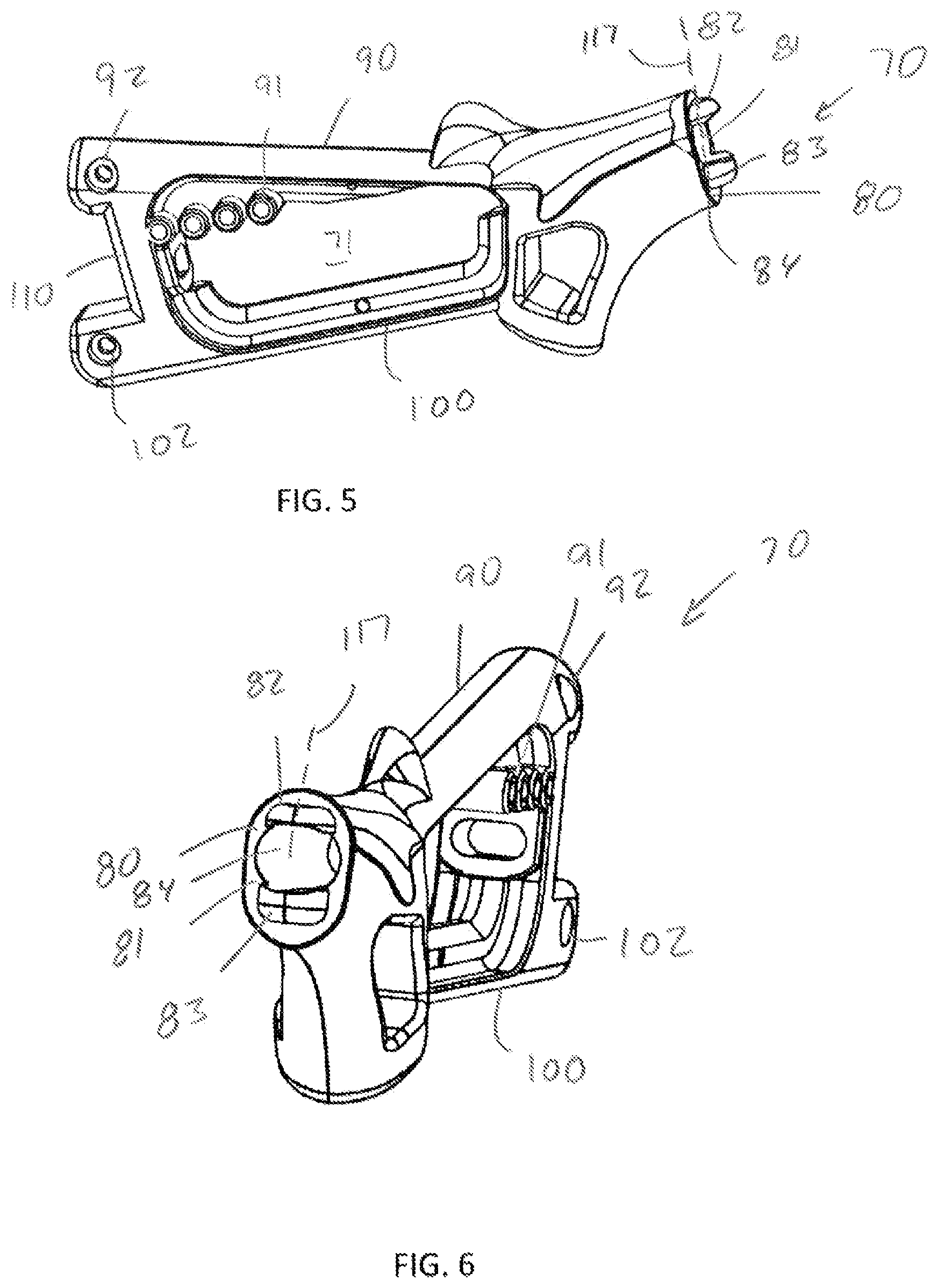 Patent US11841208 Figure 3 – Universally adjustable firearm stock