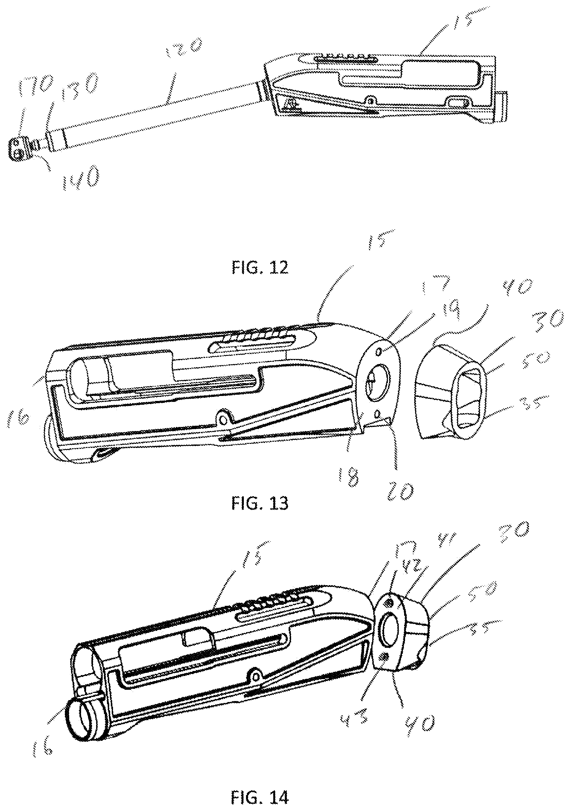 Patent US11841208 Figure 6 – Universally adjustable firearm stock
