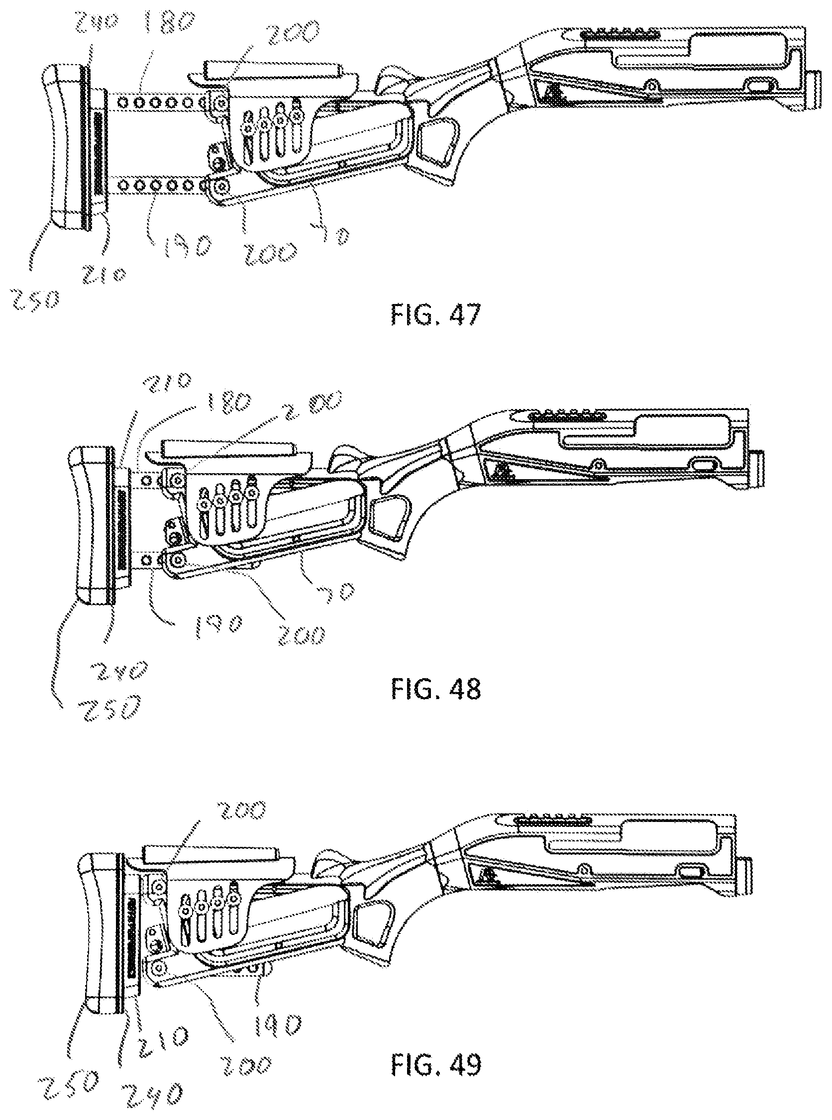 Patent US11841208 Figure 18 – Universally adjustable firearm stock