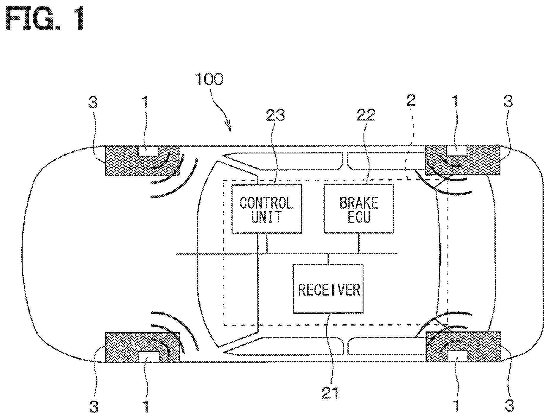 Patent US11841219 Figure 1 – Tire side device and road surface condition determination device containing same