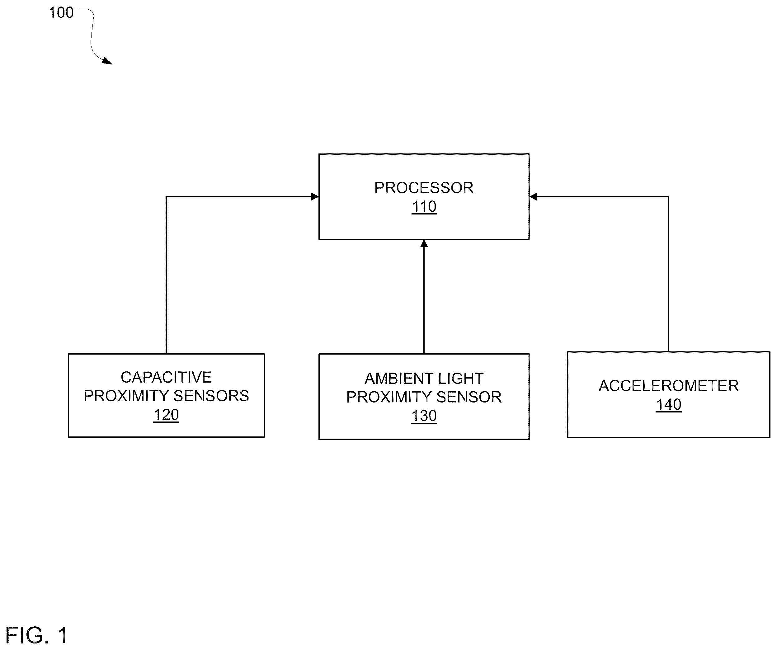 Patent US11841221 — Mobile device and method for sensor data based antenna selection — Figure 1