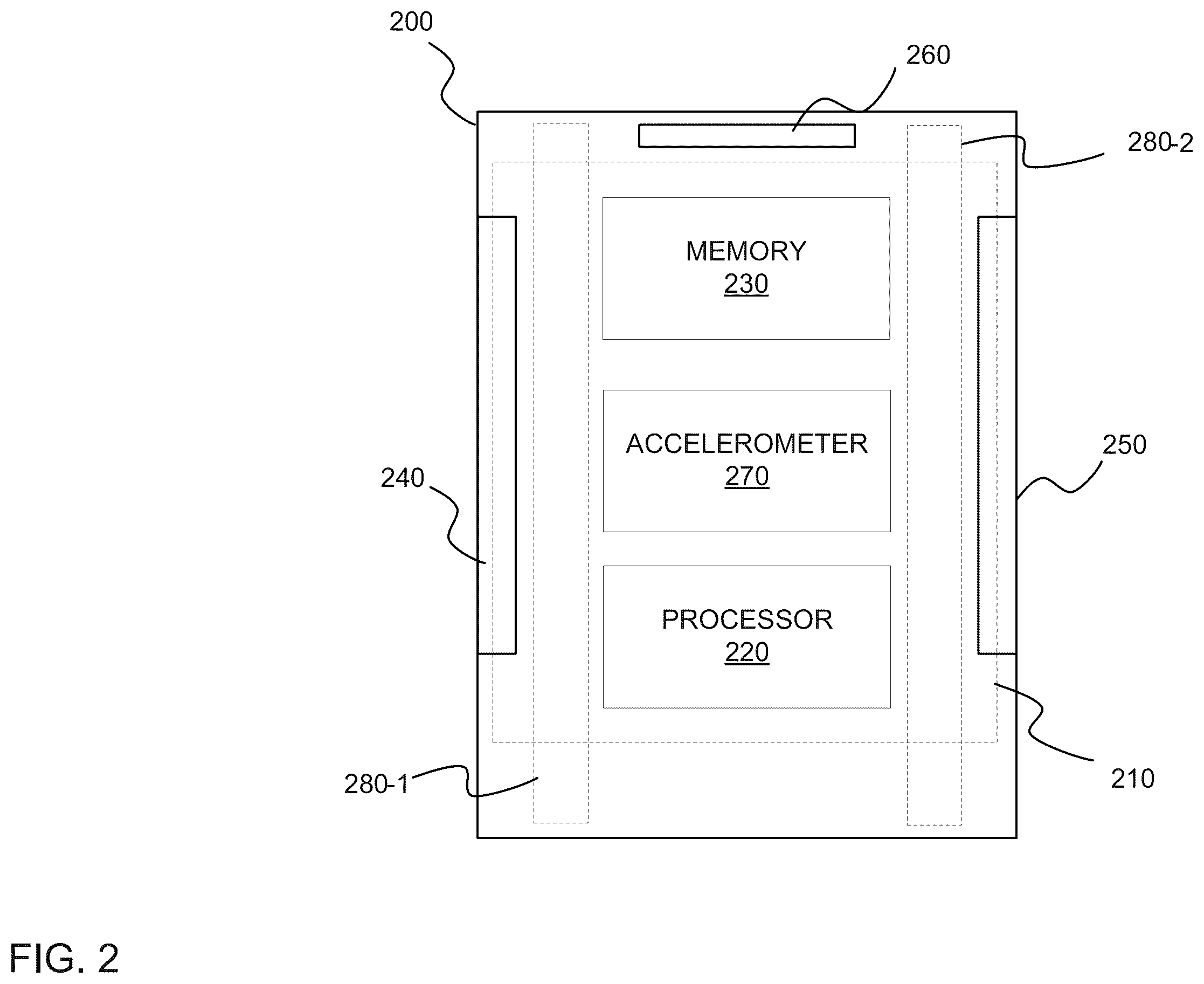 Patent US11841221 Figure 2 – Mobile device and method for sensor data based antenna selection