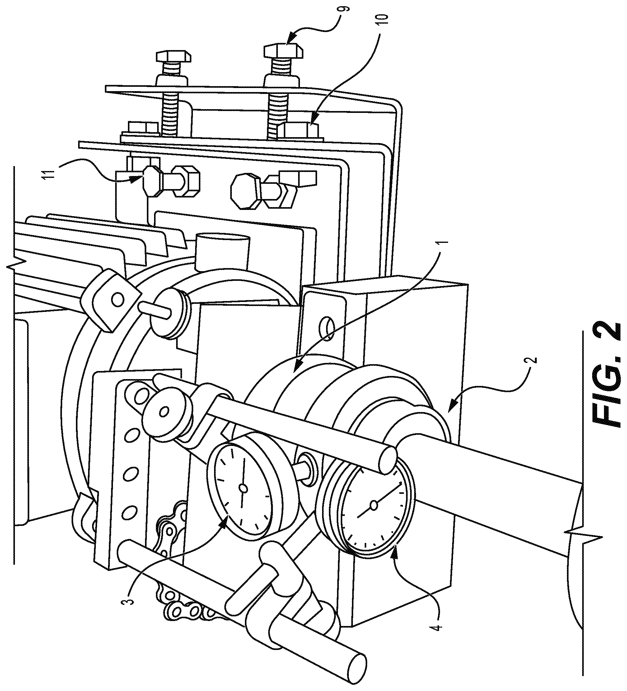 Patent US11841222 Figure 2 – Precision shaft alignment method and device