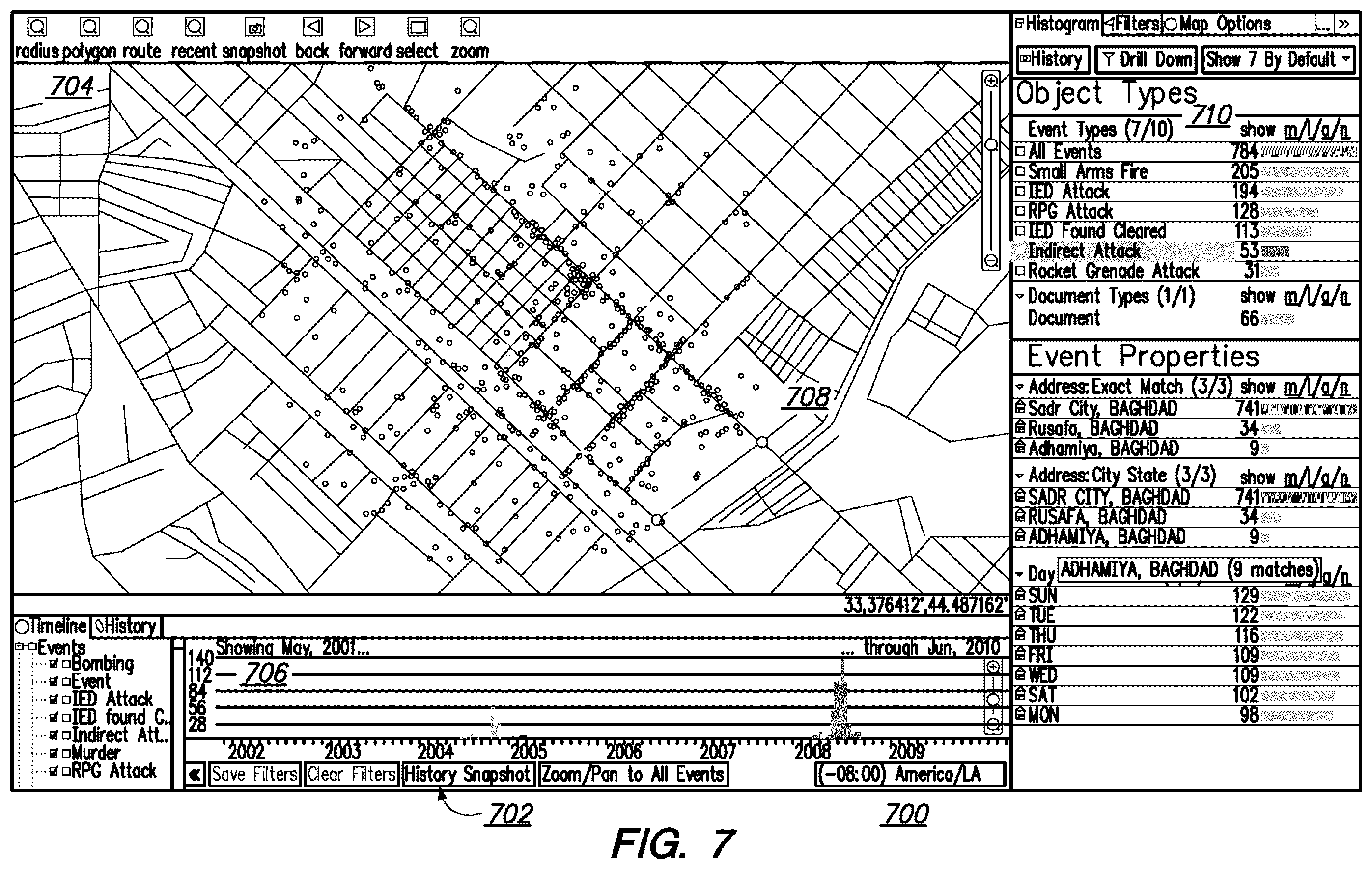 Patent US11841238 Figure 8 – Geotagging structured data