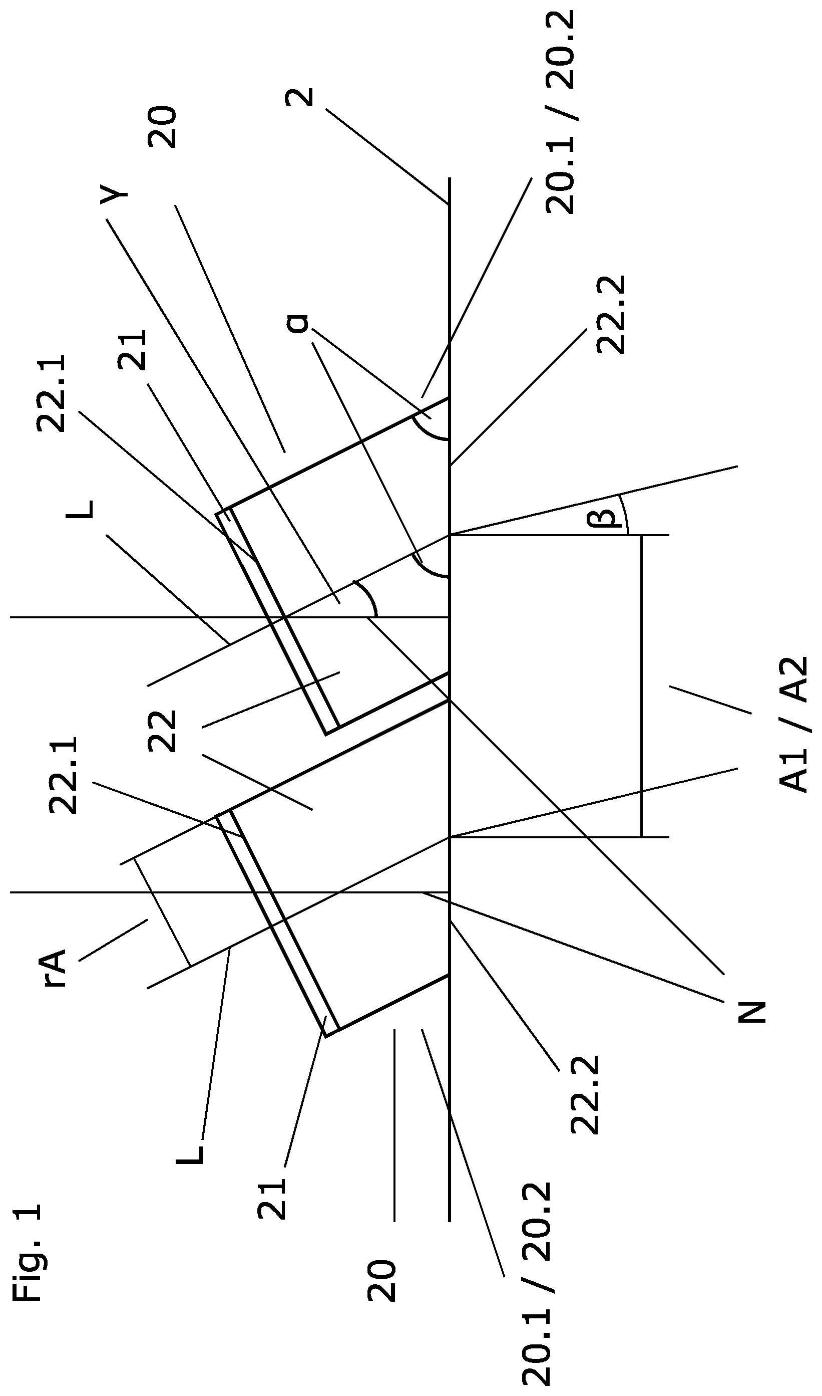 Patent US11841254 Figure 1 – Clamp-on ultrasonic transducer arrangement independent of measuring tube diameter at a measuring point