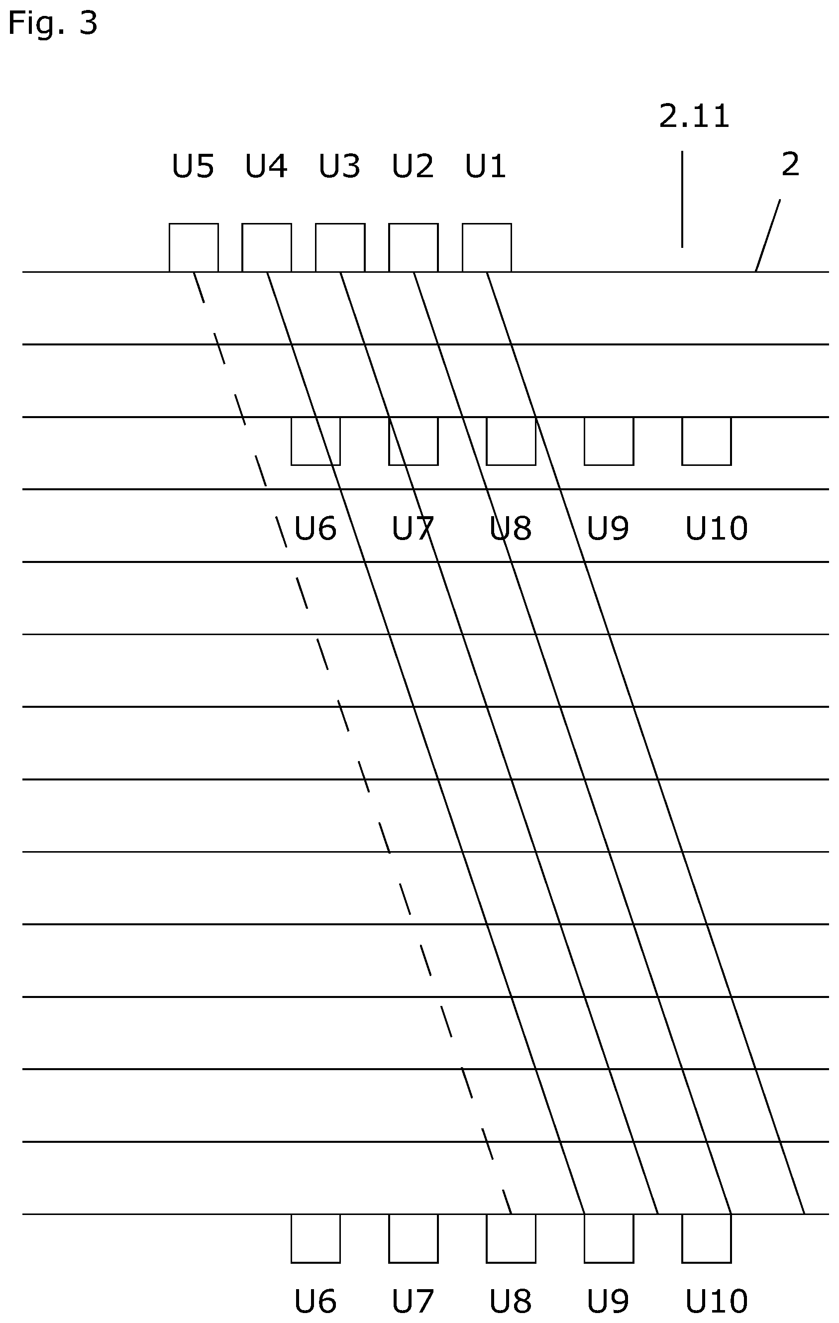 Patent US11841254 Figure 3 – Clamp-on ultrasonic transducer arrangement independent of measuring tube diameter at a measuring point