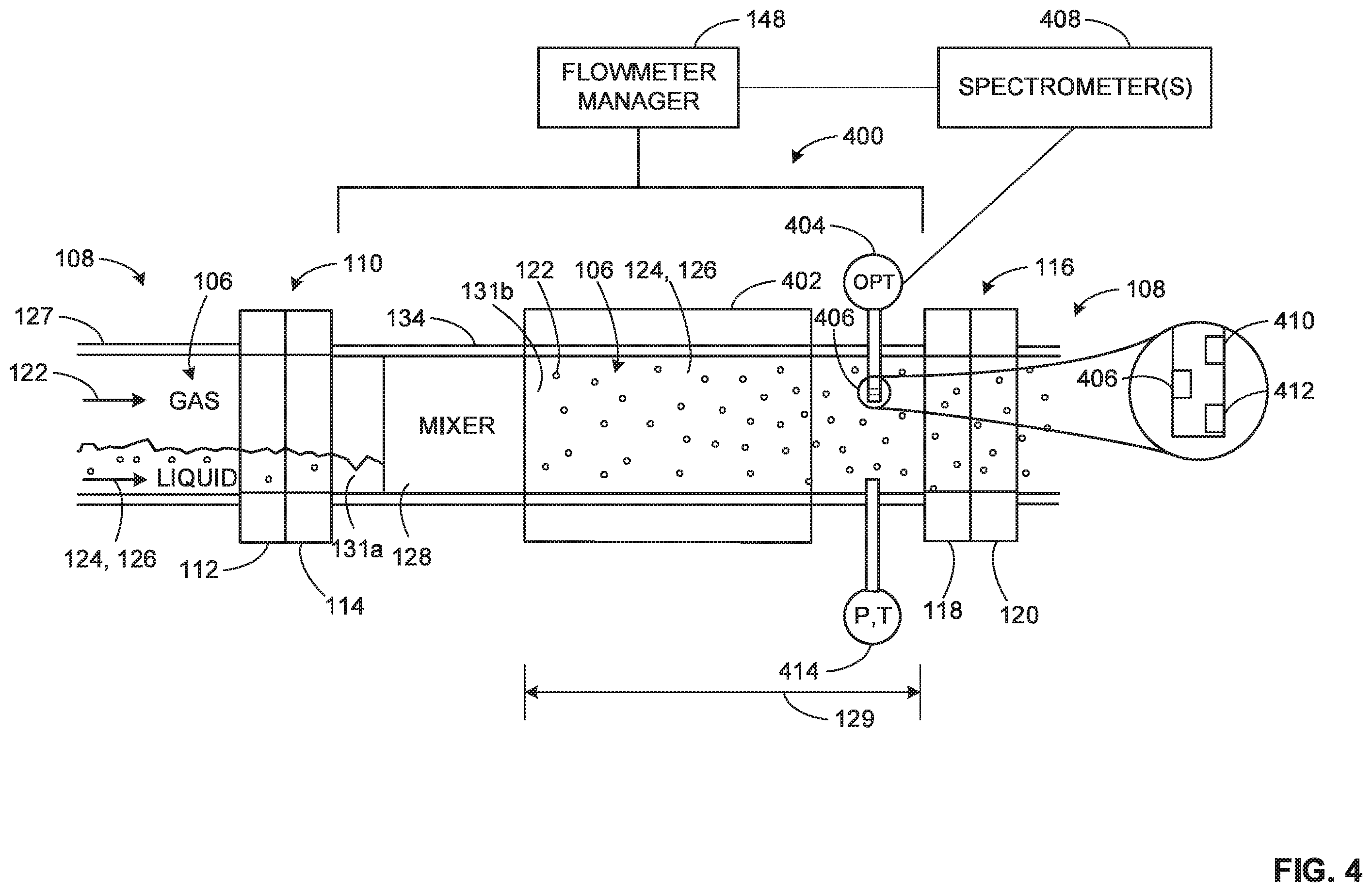Patent US11841255 Figure 4 – Systems, methods, and apparatus to measure multiphase flows