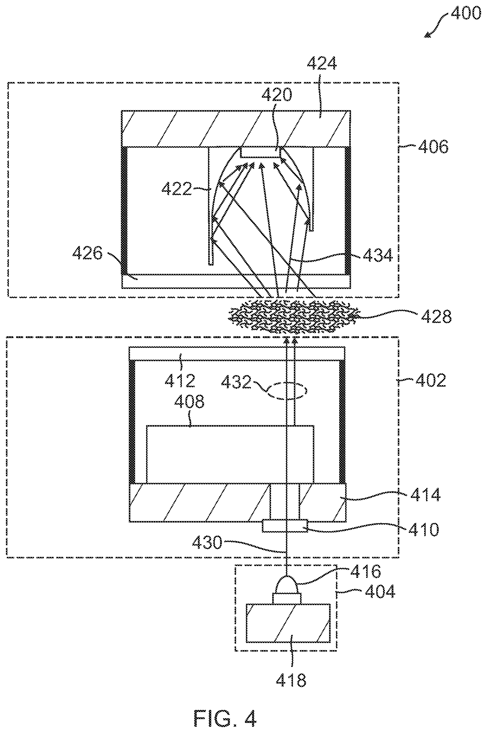 Patent US11841268 Figure 4 – Compact material analyzer