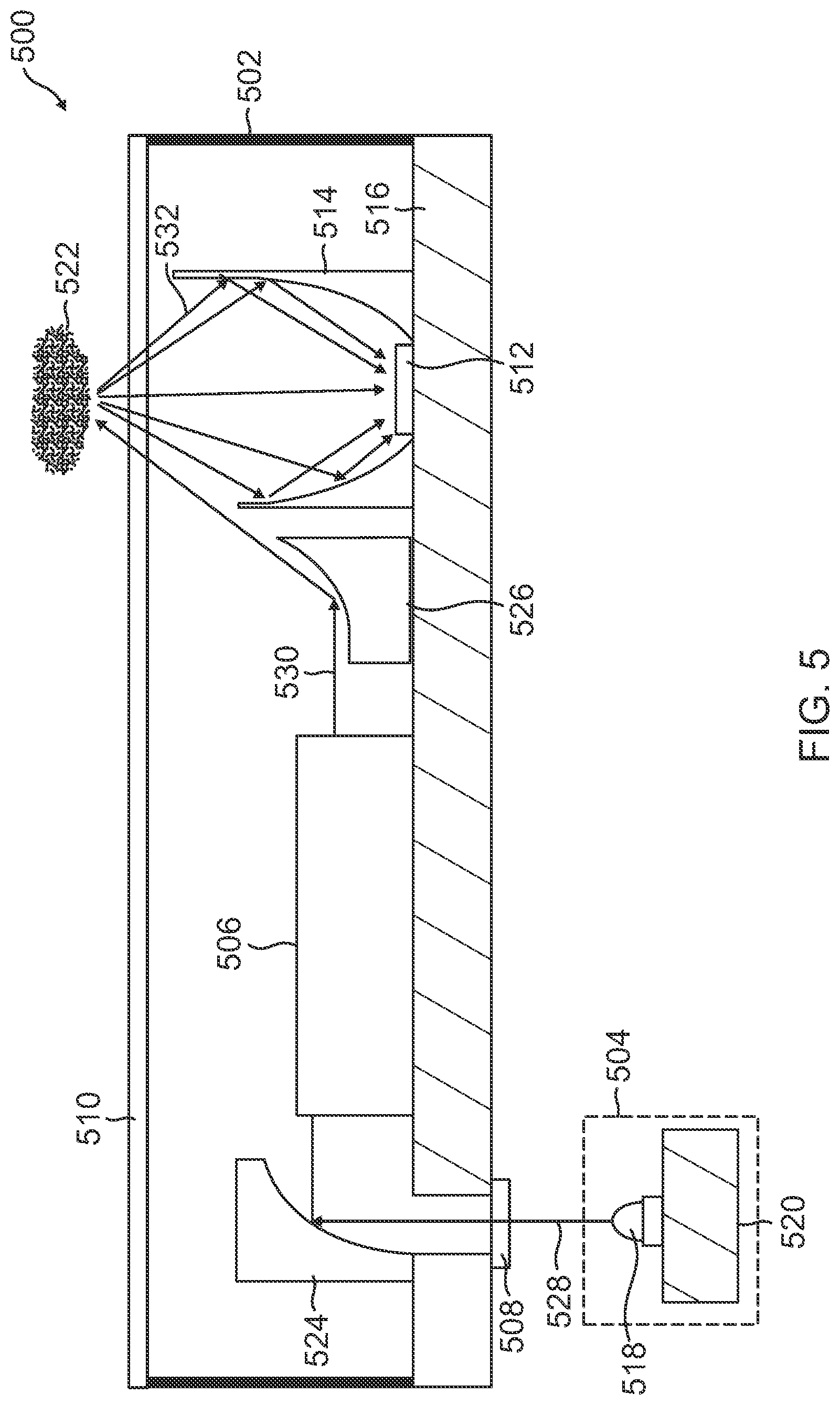 Patent US11841268 Figure 5 – Compact material analyzer
