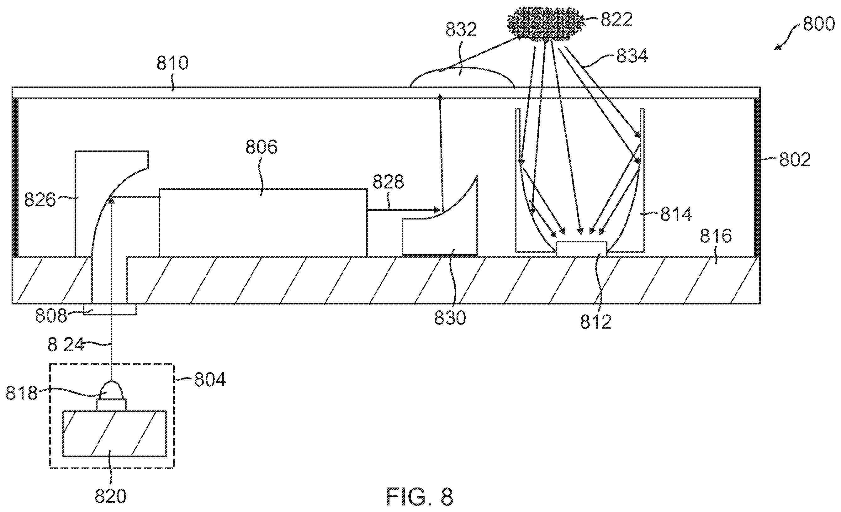 Patent US11841268 Figure 8 – Compact material analyzer