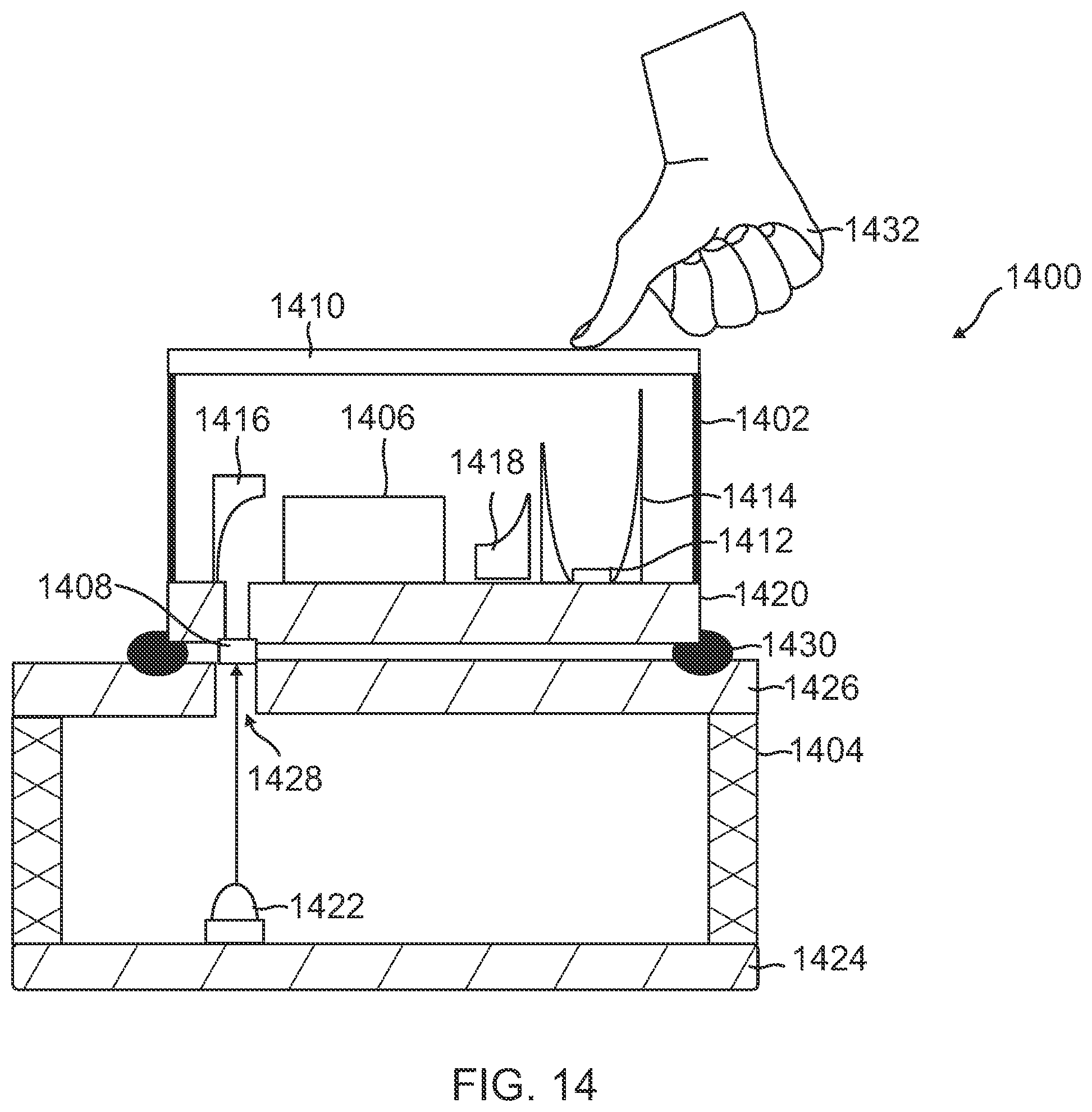 Patent US11841268 Figure 14 – Compact material analyzer