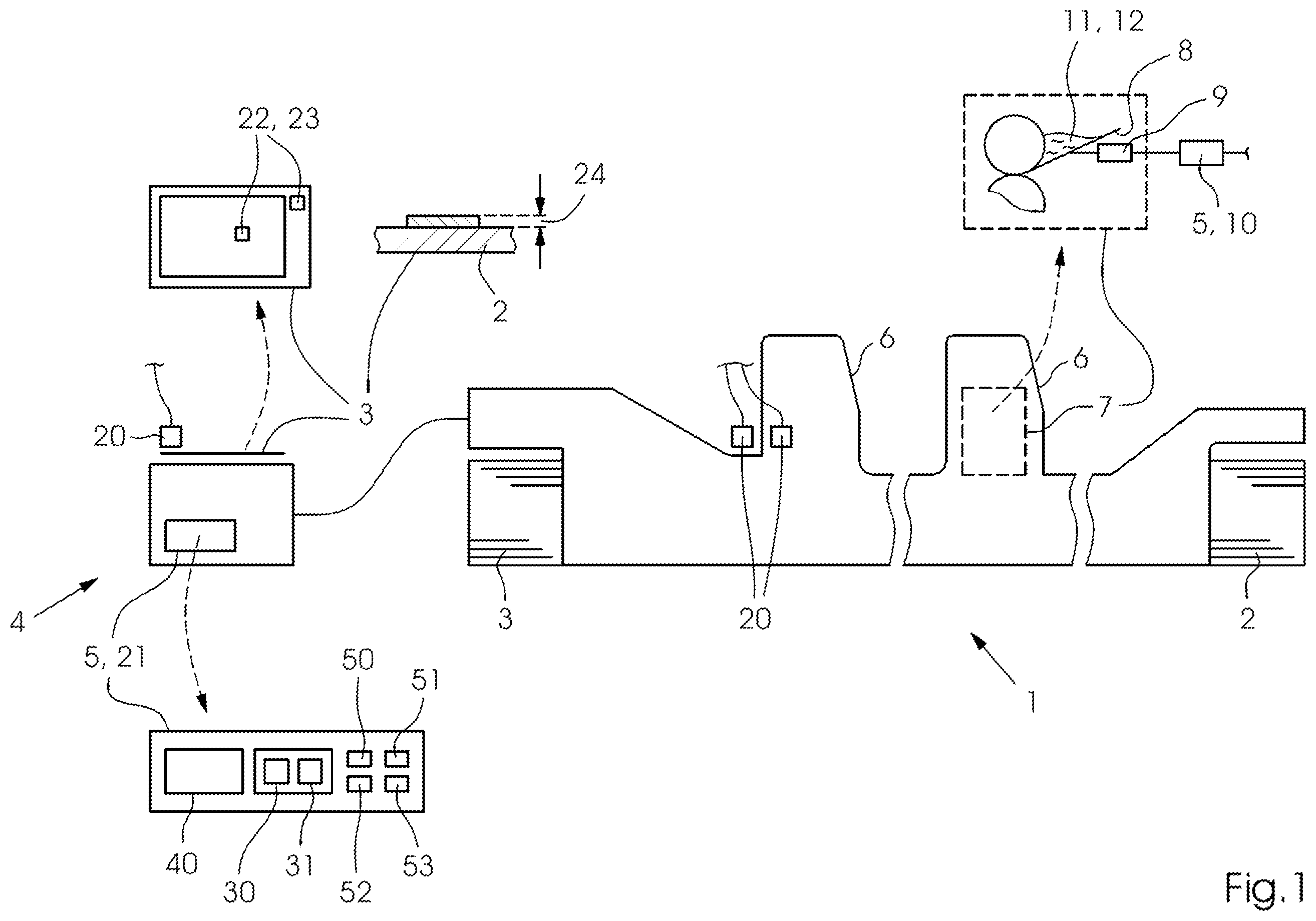 Patent US11841272 Figure 1 – Method for adapting a lab setpoint color value of multicolored printed products