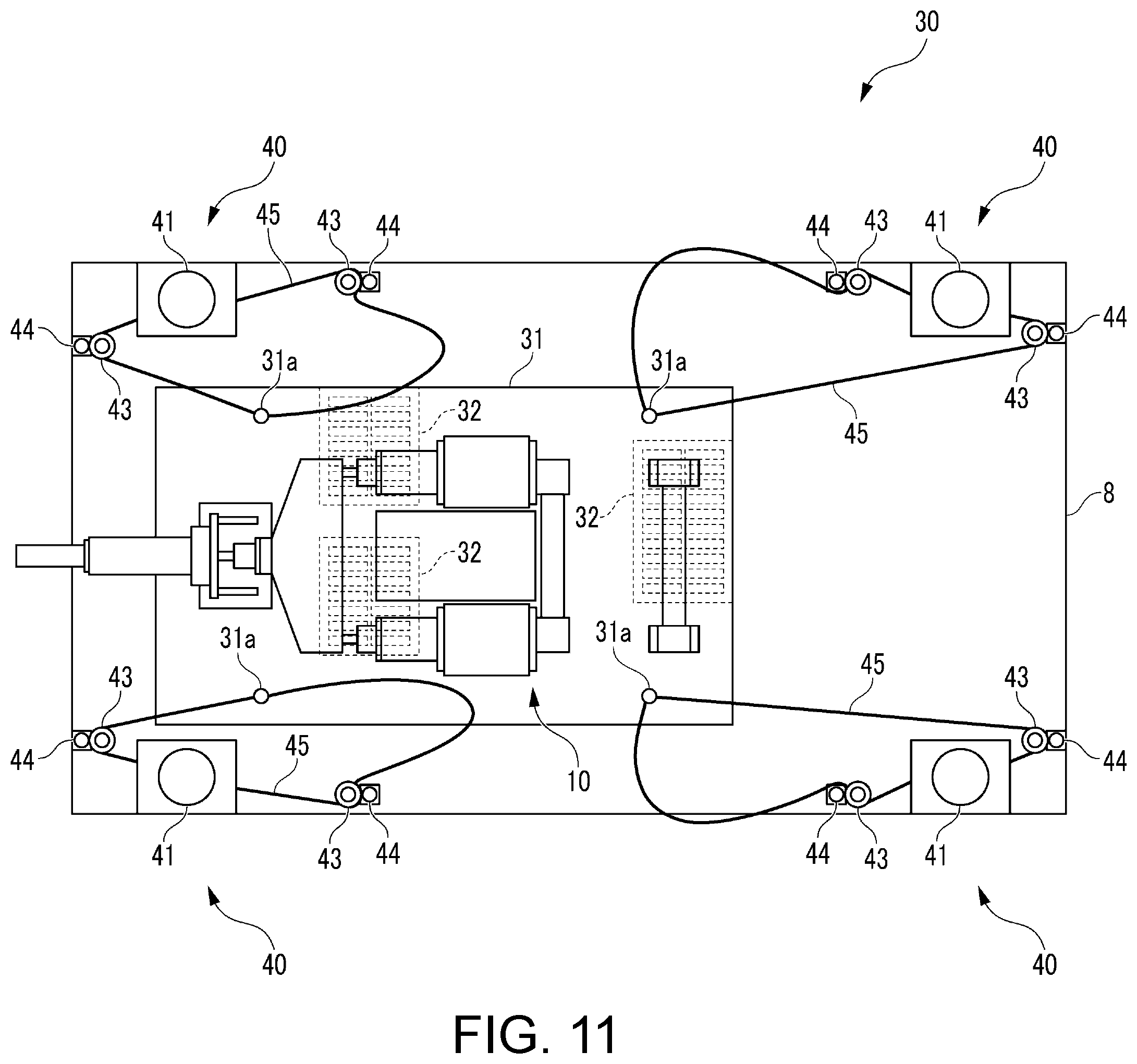 Patent US11841291 Figure 9 – Position changing device