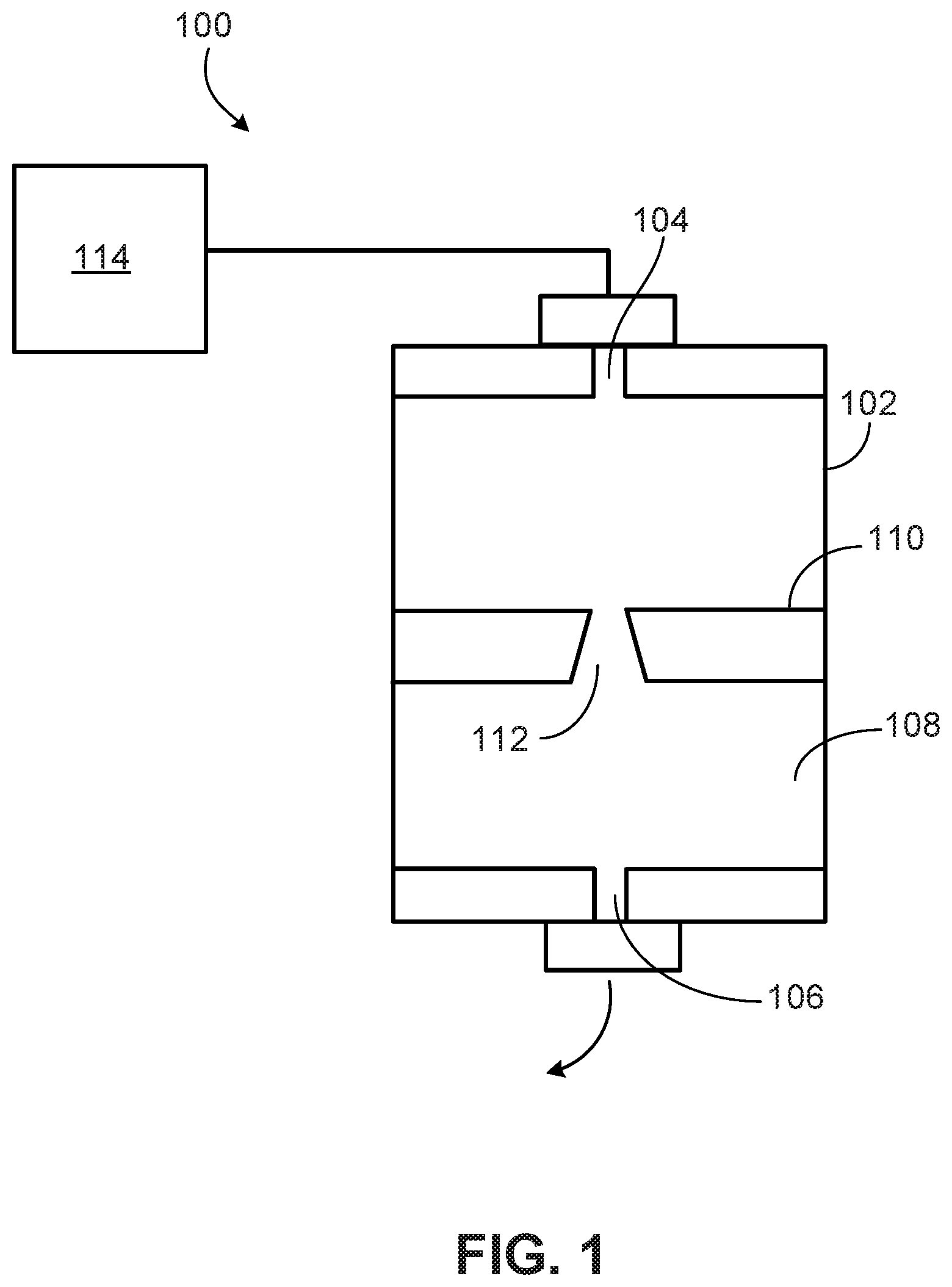 Patent US11841303 Figure 1 – Simulating fluid loss through diverging fracture fronts