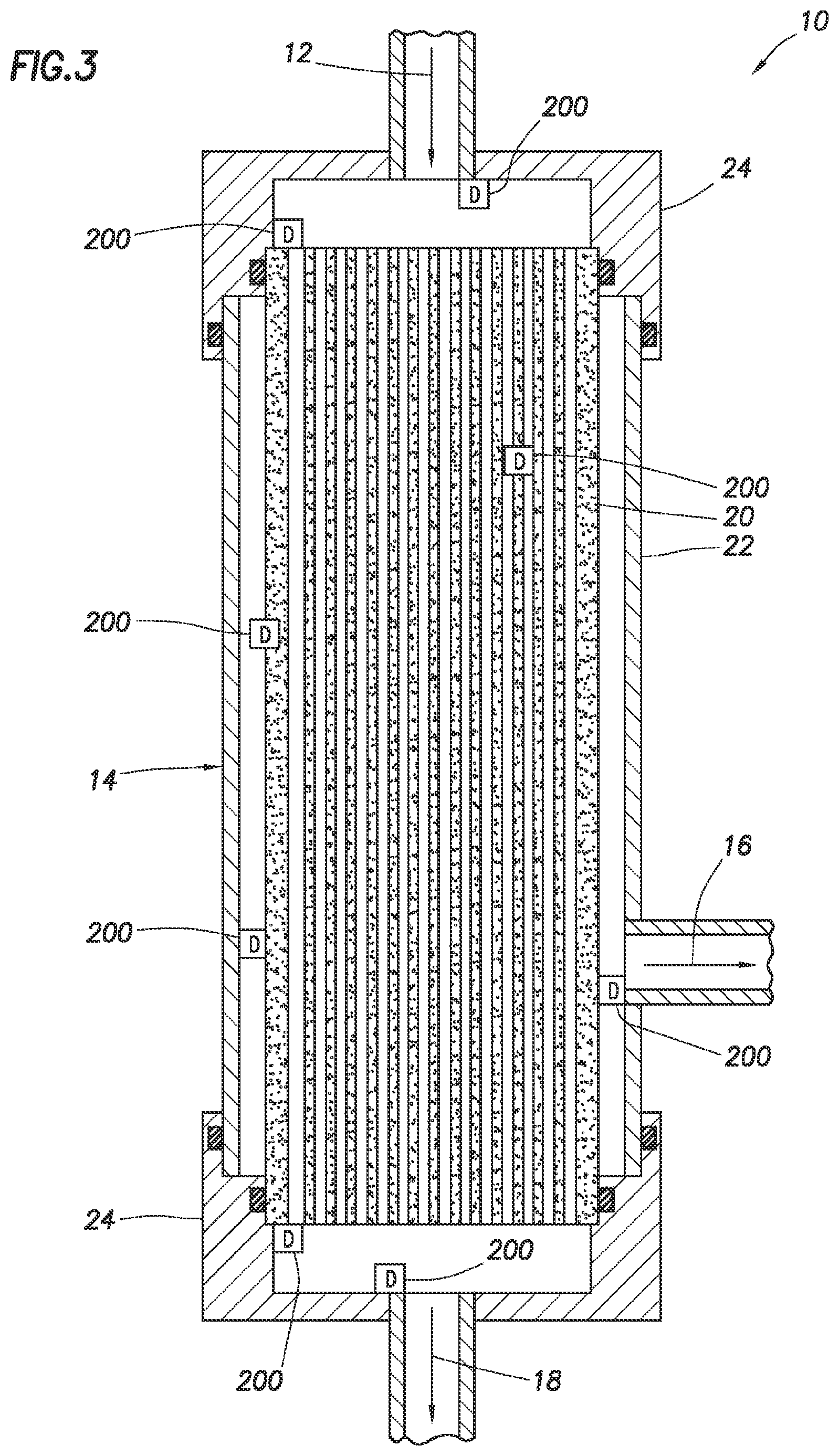 Patent US11841308 Figure 2 – In situ evaluation of filter parameters with opticoanalytical devices