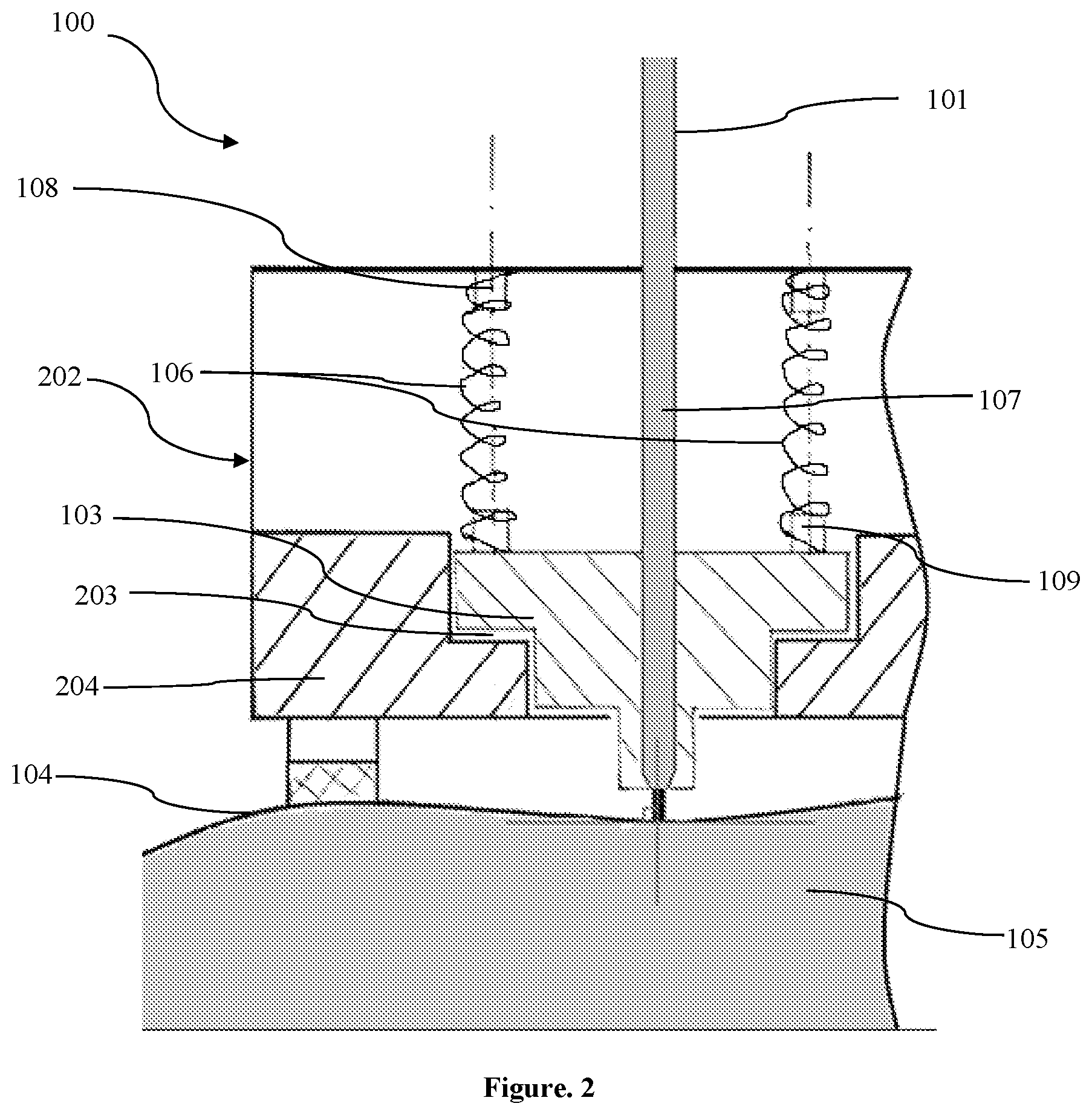 Patent US11841316 Figure 2 – Mechanism for aligning and orienting a probe in an optical system