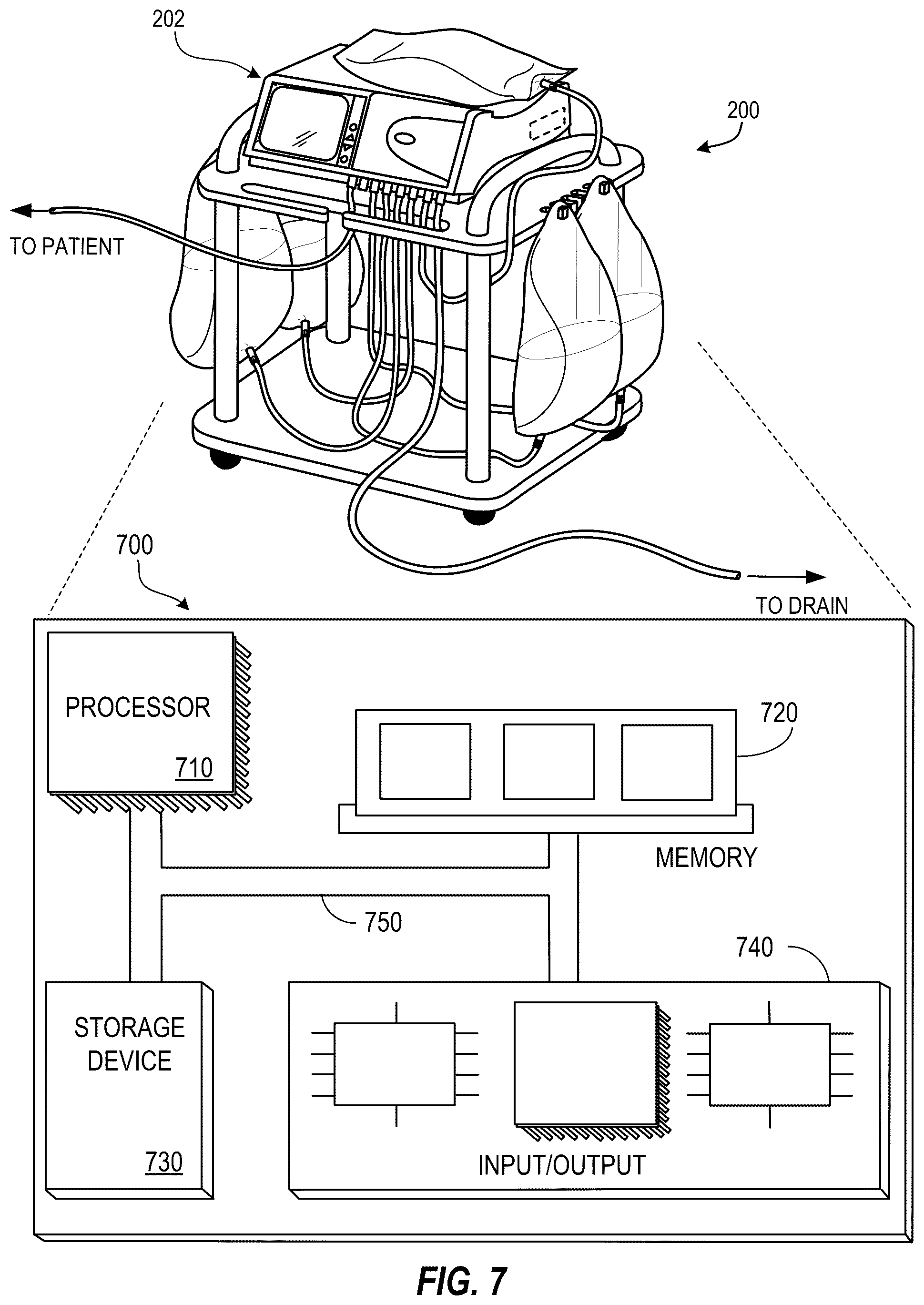 Patent US11841337 Figure 5 – Systems and methods for measuring electrical characteristic of medical fluids