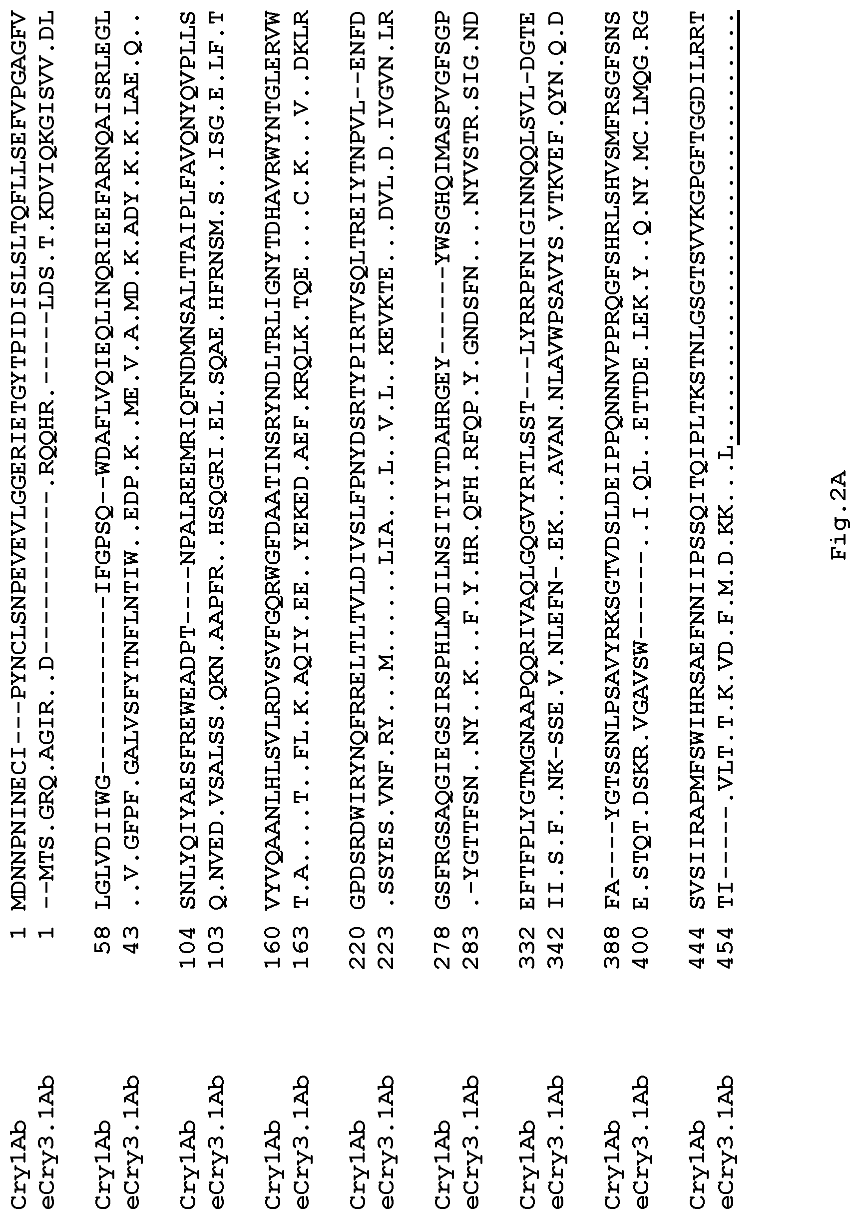 Patent US11841366 Figure 2 – Compositions and methods for detection of wild type cry protein and a hybrid cry protein