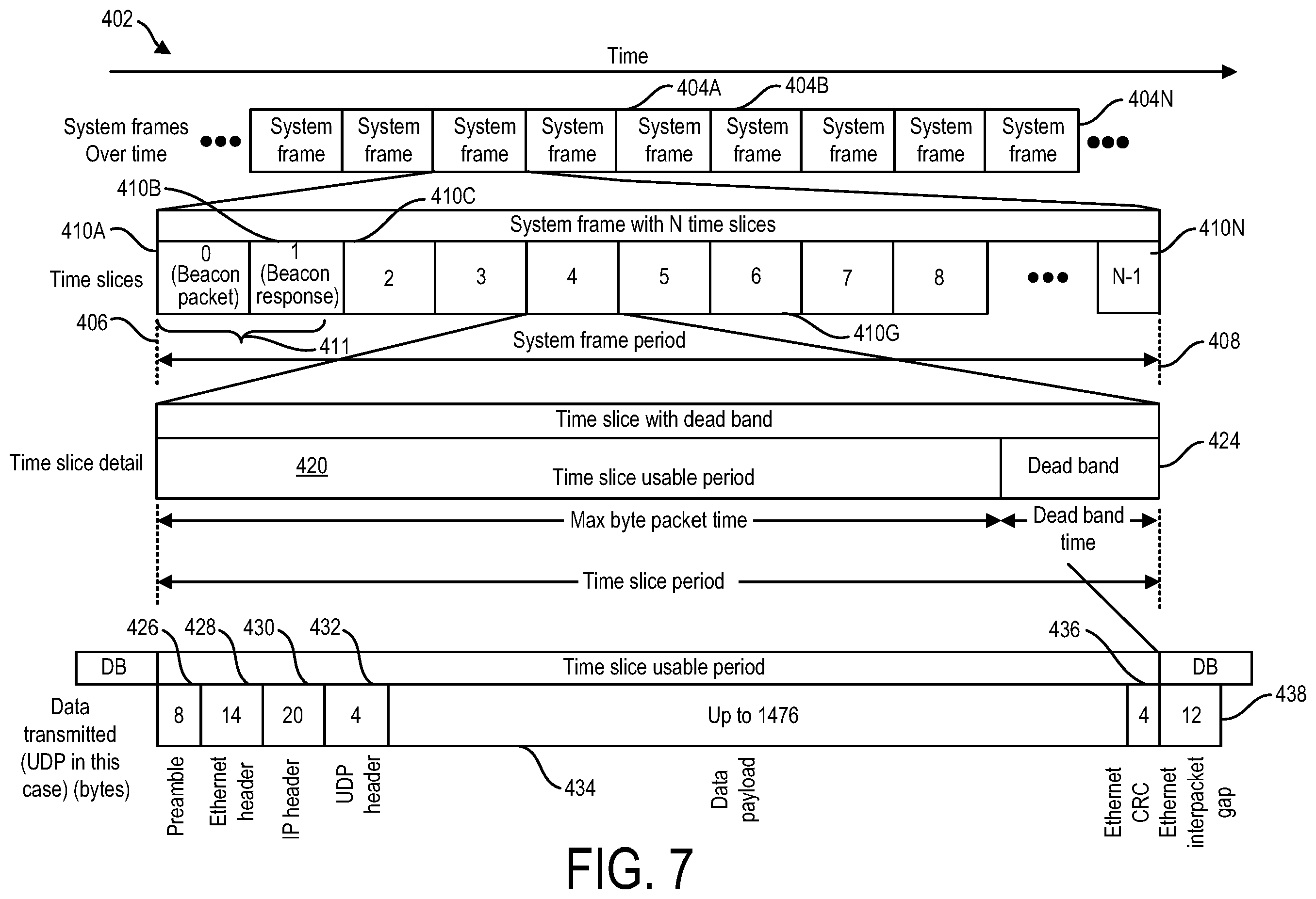 Patent US11841390 Figure 7 – Monitoring system with bridges for interconnecting system elements