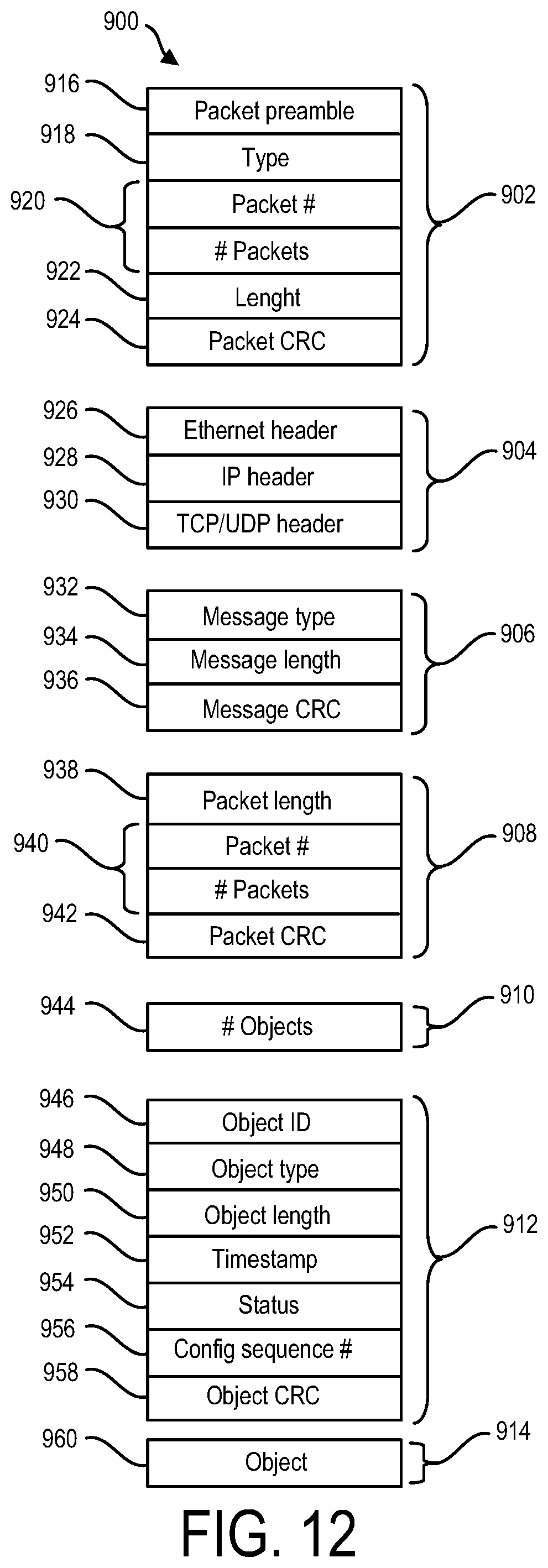 Patent US11841390 Figure 12 – Monitoring system with bridges for interconnecting system elements
