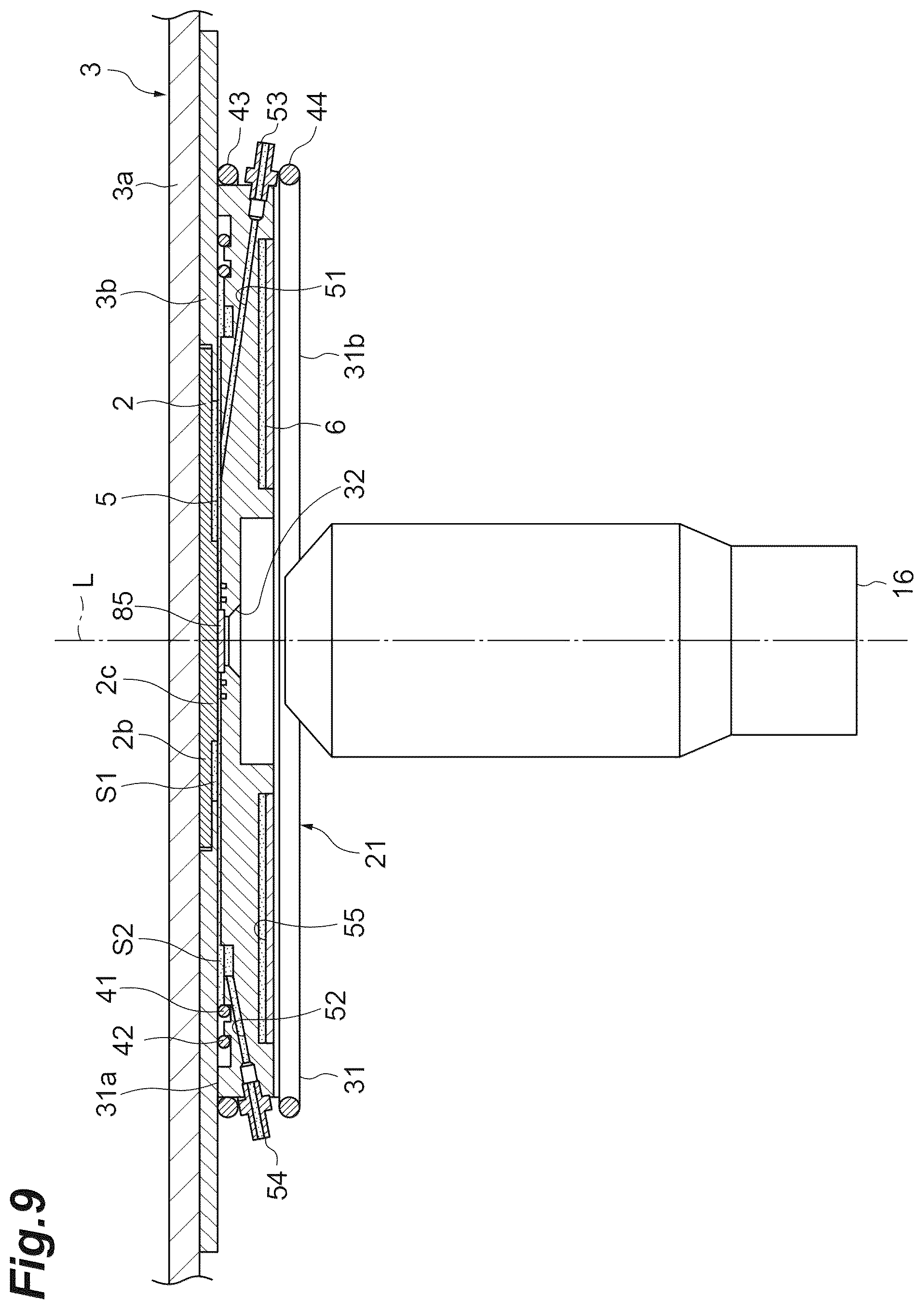 Patent US11841393 Figure 9 – Cooling unit, objective lens module, semiconductor inspection device, and semiconductor inspection method