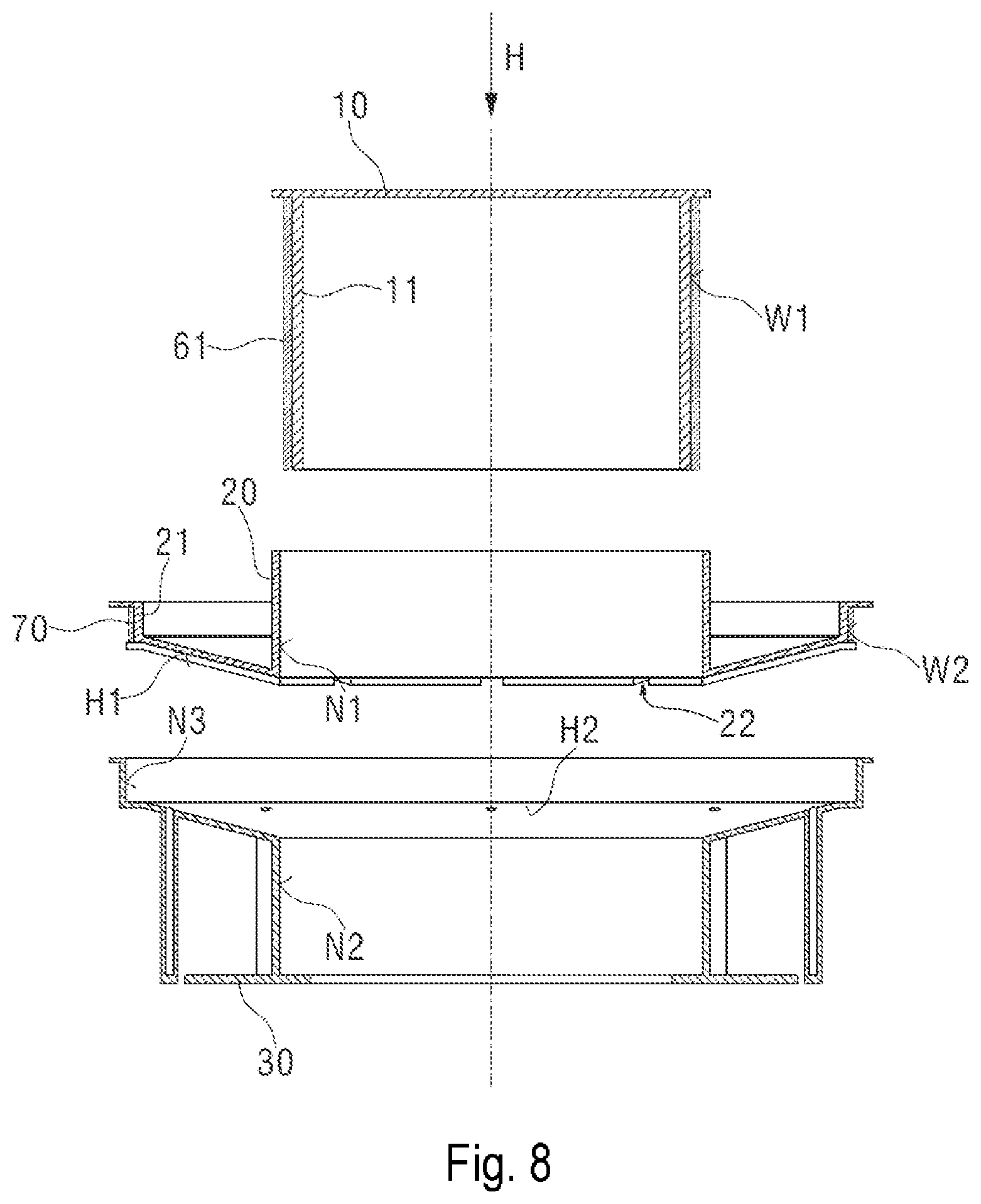 Patent US11841405 Figure 8 – Superconducting magnet for MRI system, and processing tool and processing method therefor