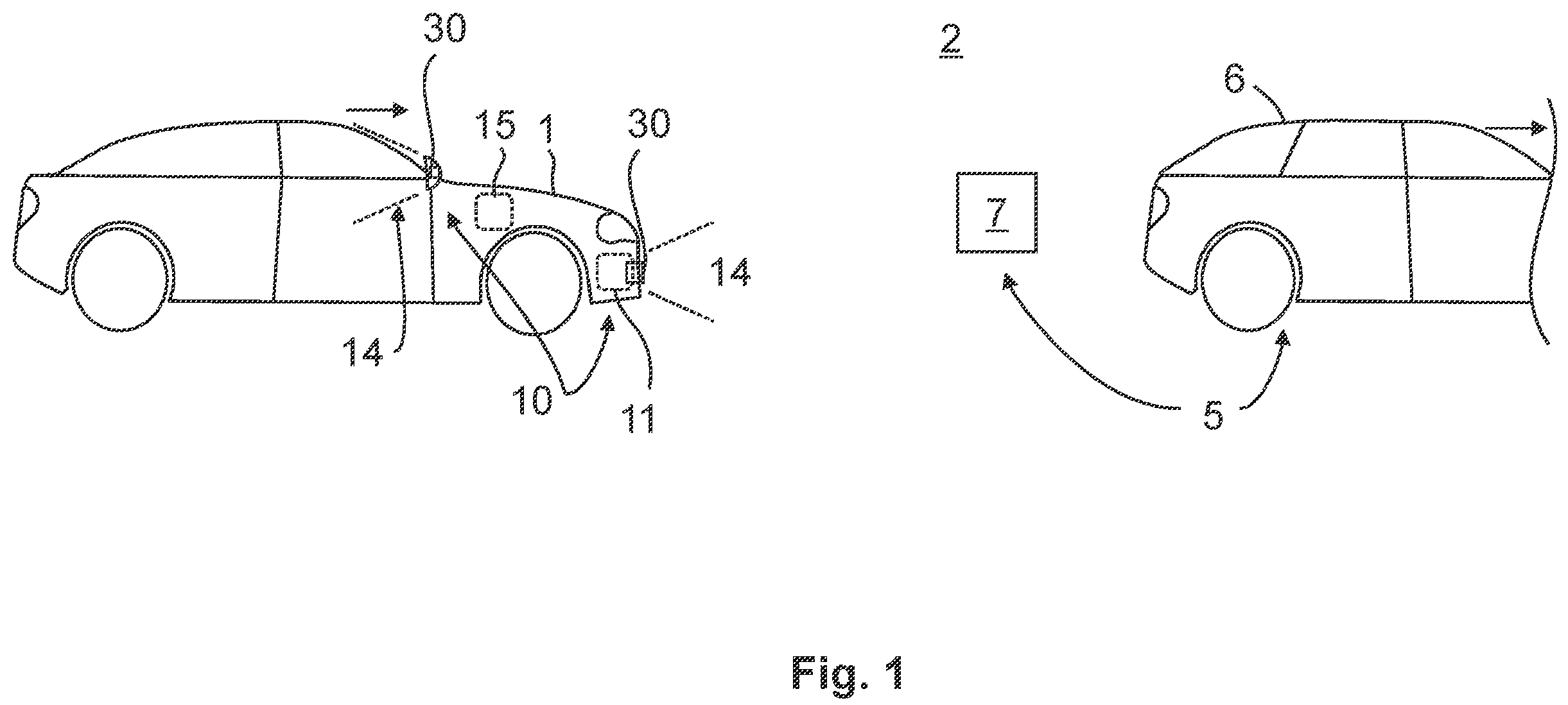 Patent US11841416 Figure 1 – Radar system for a vehicle