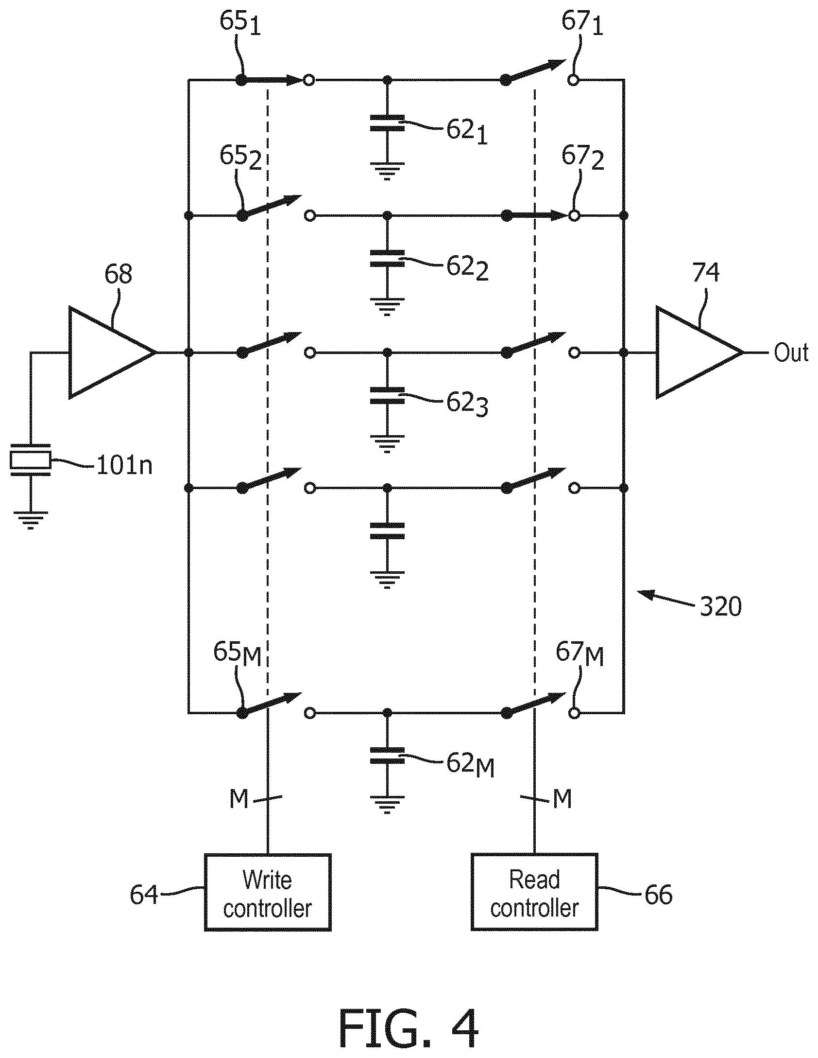 Patent US11841425 Figure 4 – Ultrasound probe with multiline digital microbeamformer
