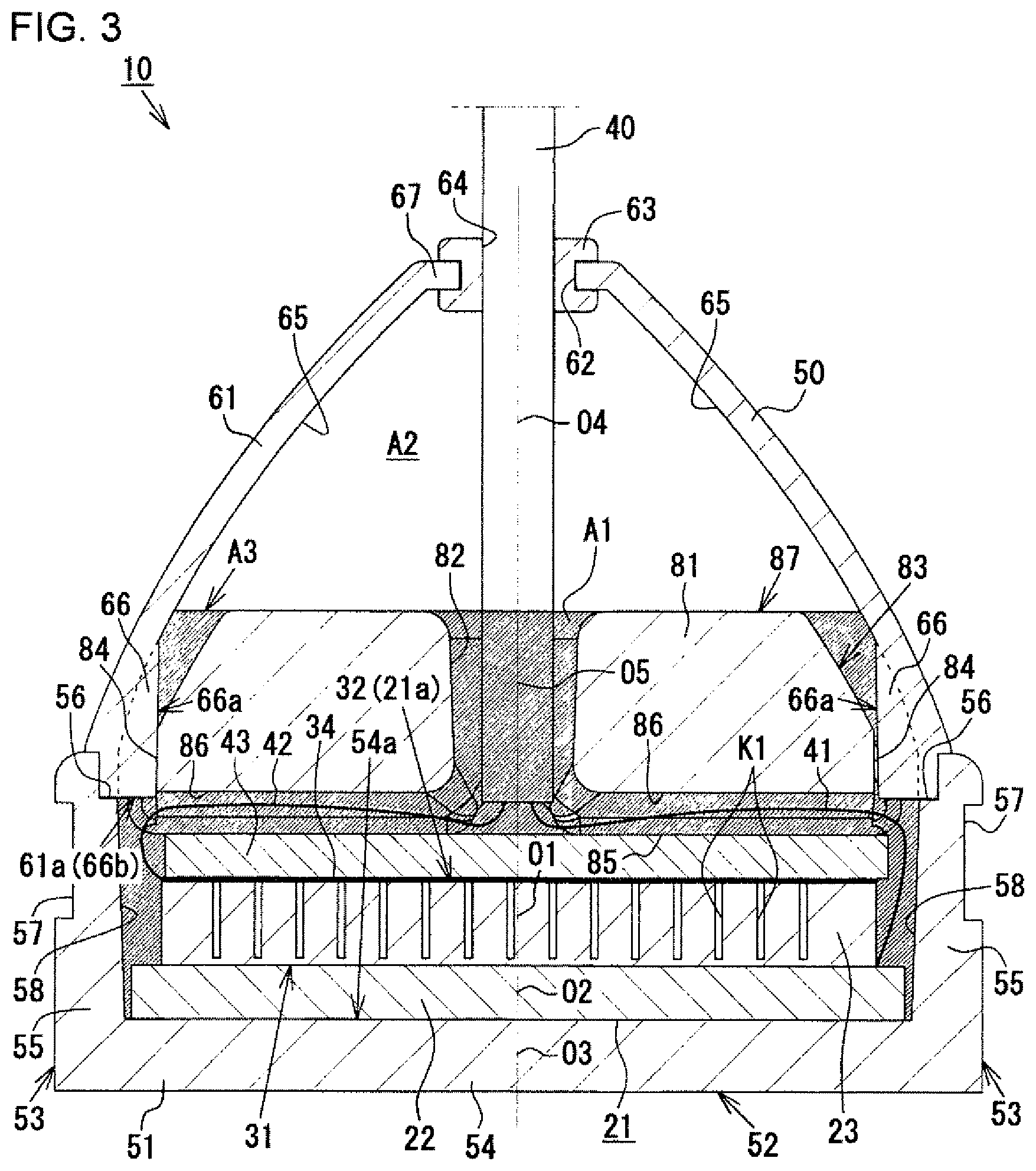 Patent US11841427 Figure 2 – Ultrasonic-wave transmitter/receiver