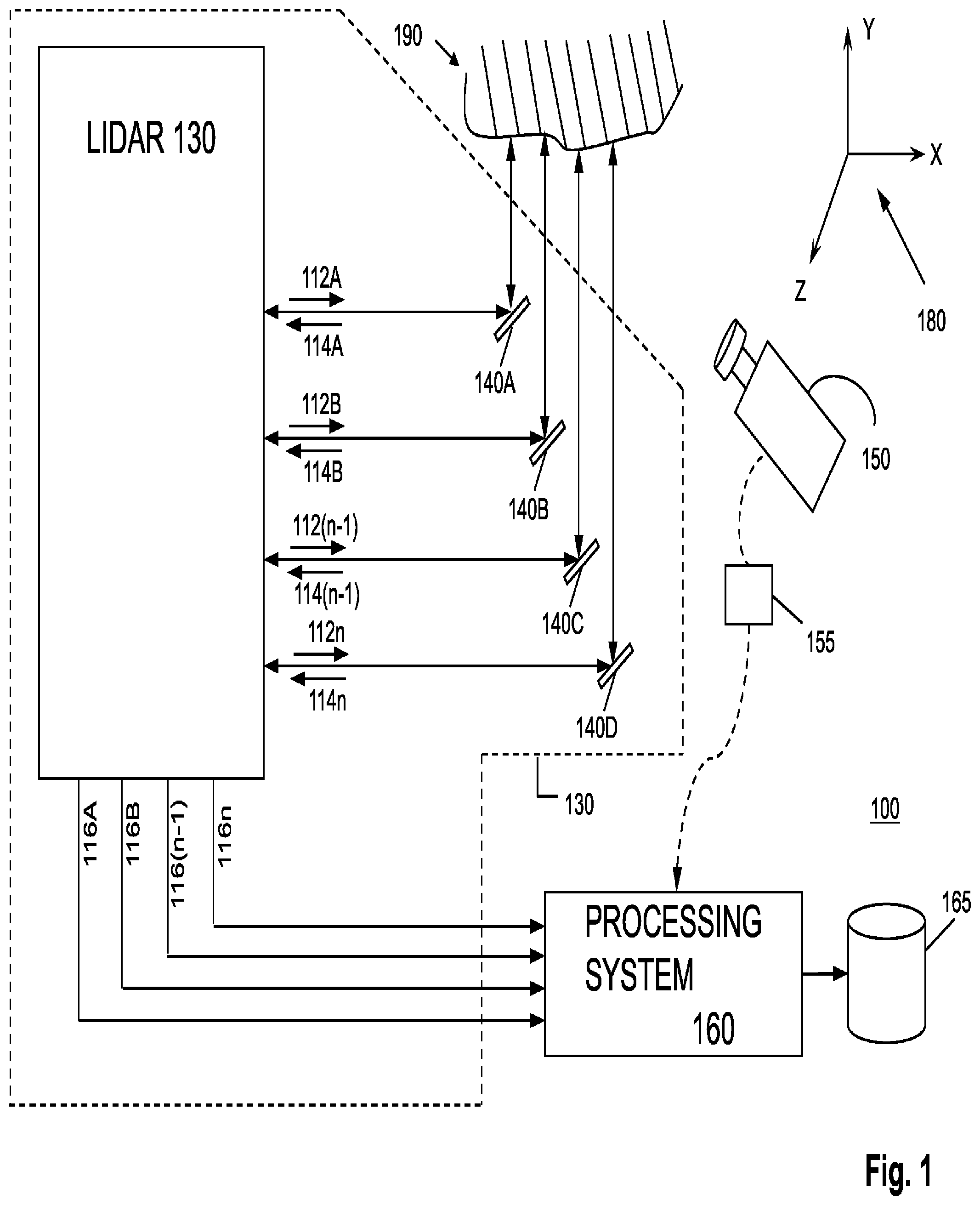 Patent US11841431 Figure 1 – System and method for increasing resolution of images obtained from a three-dimensional measurement system