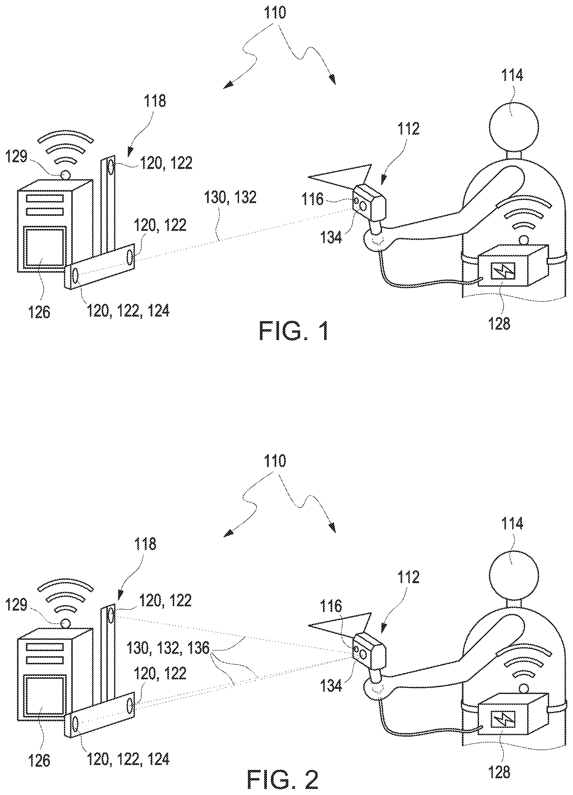 Patent US11841433 — Method and apparatus for determining at least one spatial position and orientation of at least one tracked measuring device — Figure 1