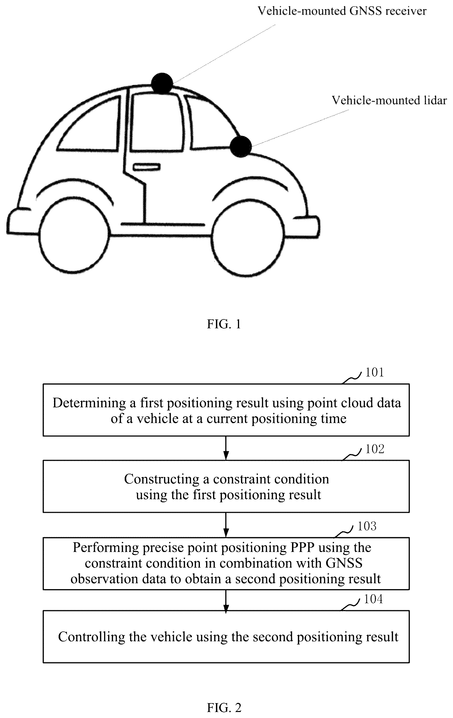 Patent US11841446 Figure 1 – Positioning method and apparatus