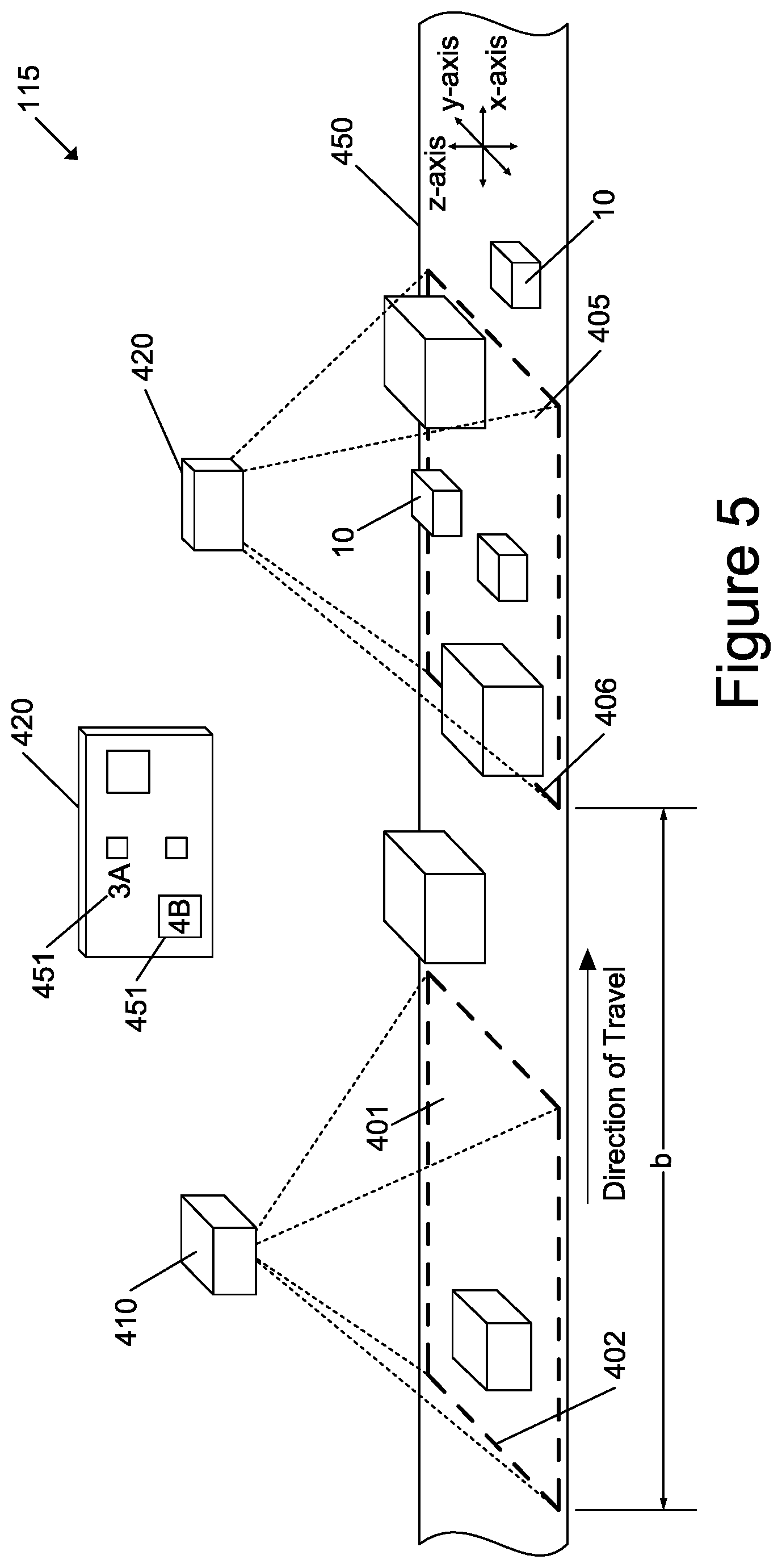 Patent US11841452 Figure 5 – Identifying an asset sort location