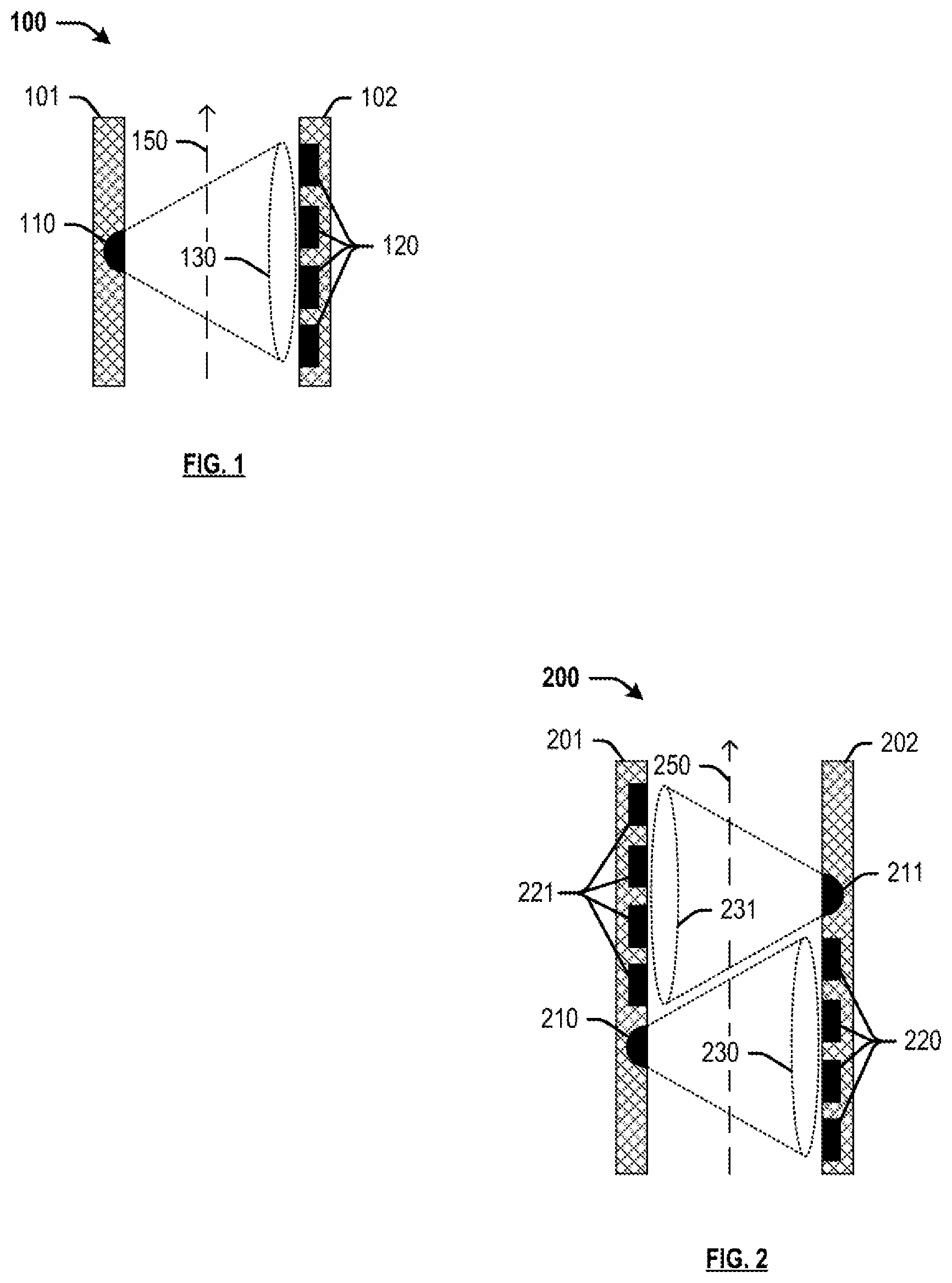 Patent US11841478 Figure 1 – Optical detection in access control systems
