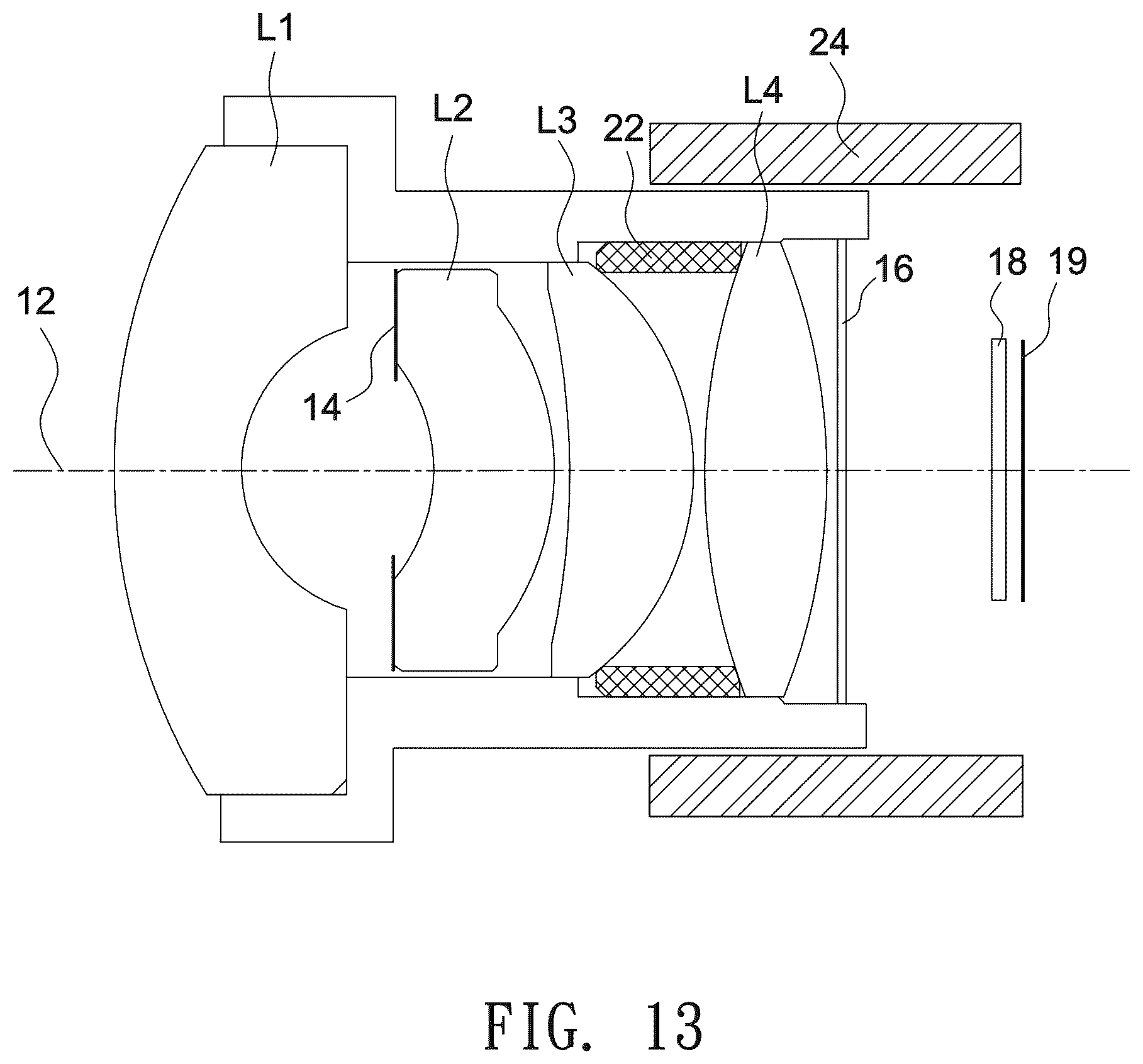 Patent US11841482 Figure 13 – Imaging lens