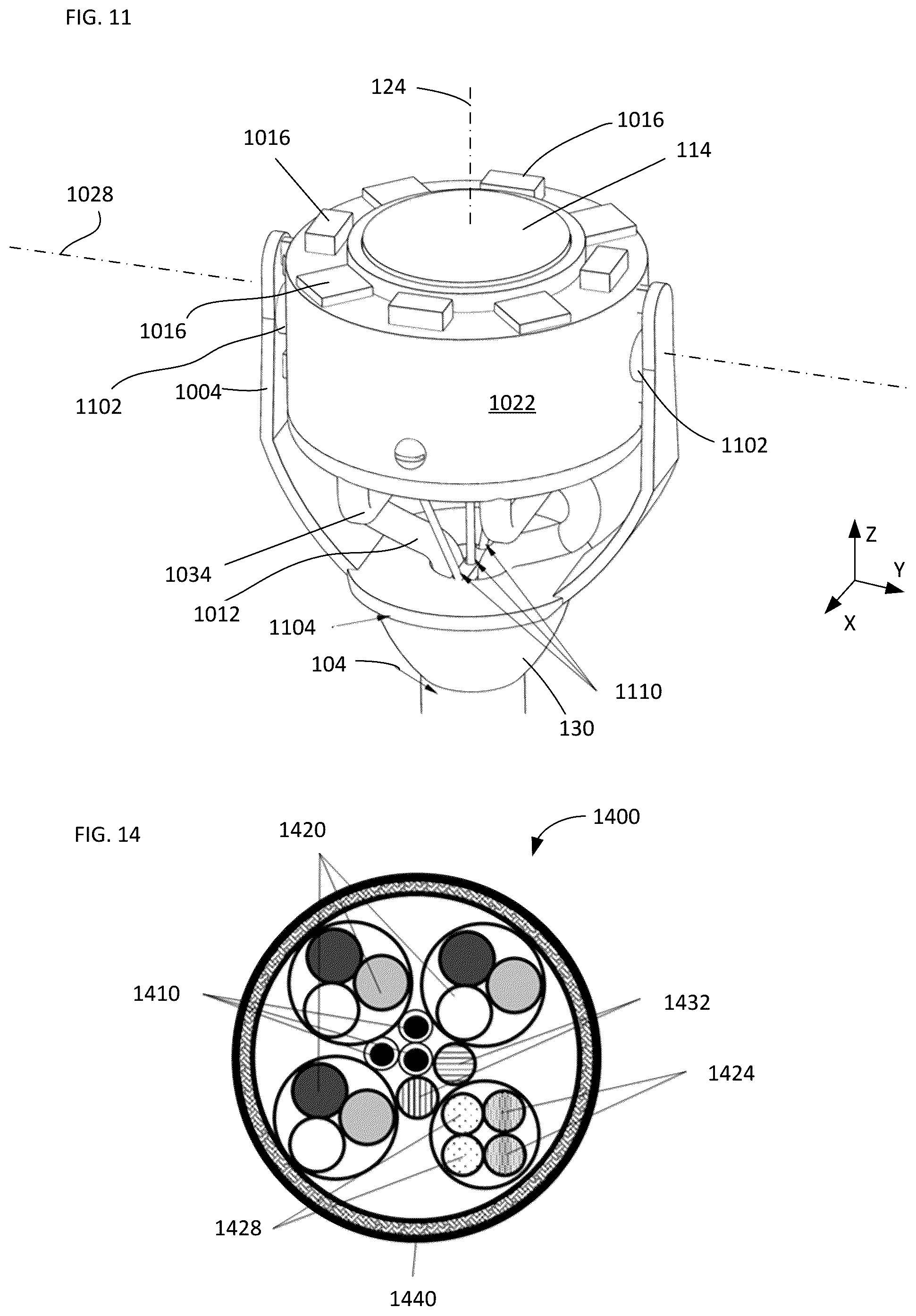 Patent US11841485 Figure 8 – Optical imaging system with encapsulation and tether
