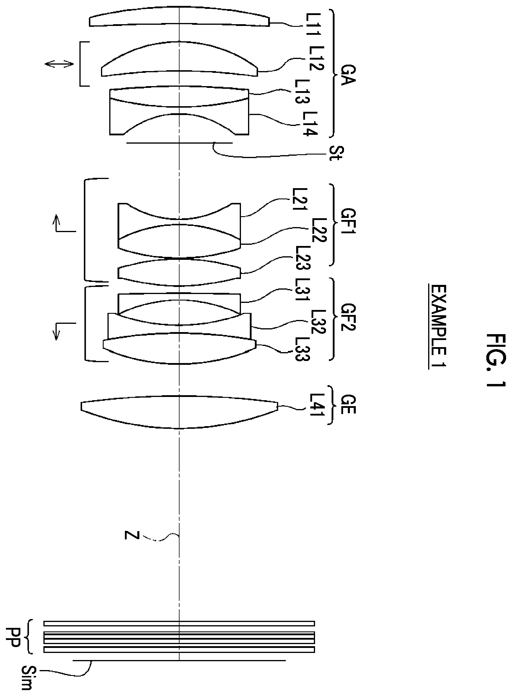 Patent US11841487 Figure 1 – Imaging lens and imaging apparatus