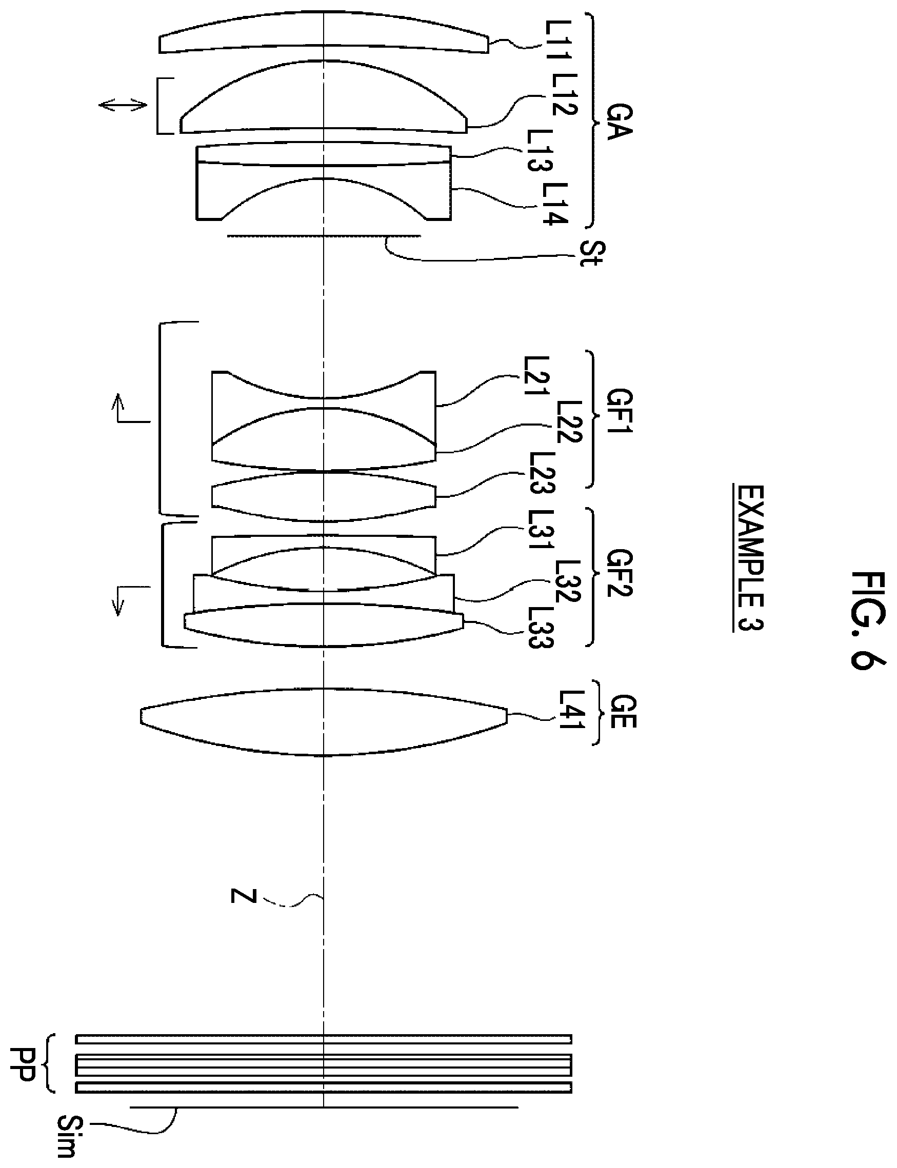 Patent US11841487 Figure 6 – Imaging lens and imaging apparatus