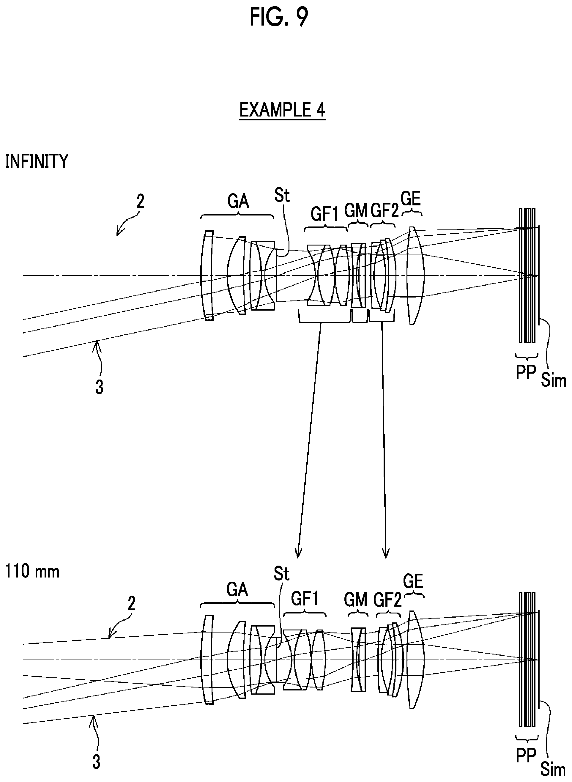 Patent US11841487 Figure 9 – Imaging lens and imaging apparatus